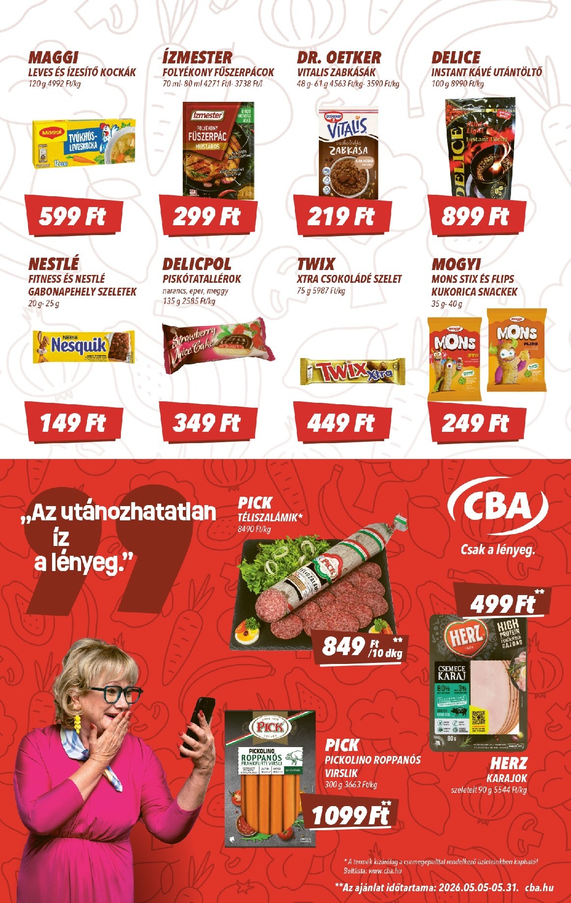 cba - A jövőbeli CBA akciós újság csütörtöktől 2026.05.14.-tól szerdától 2026.05.20.-ig érvényes. - page: 4
