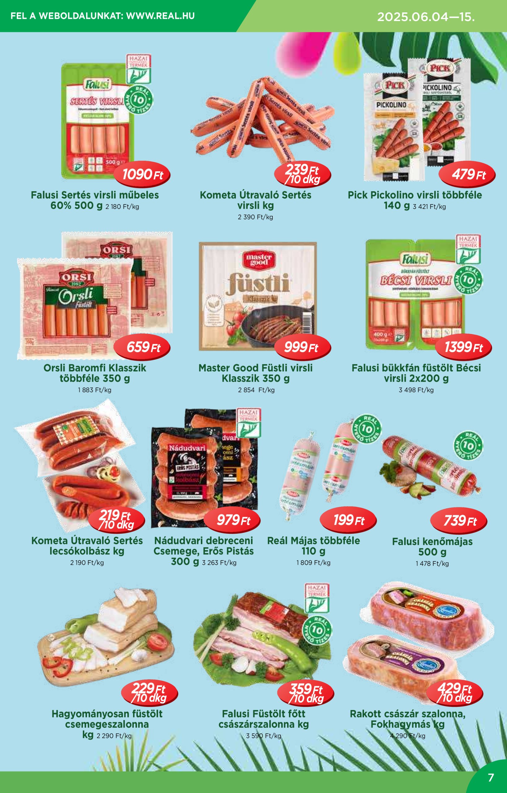 real - Reál akciós újság, érvényes 06.04. - 06.15. - page: 7