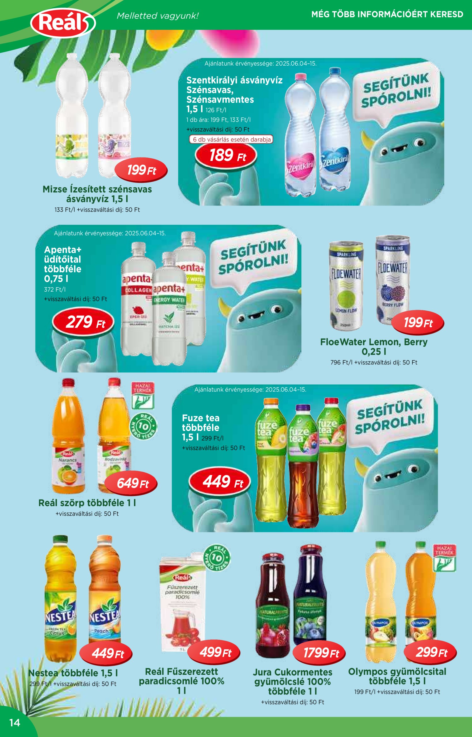 real - Reál akciós újság, érvényes 06.04. - 06.15. - page: 14