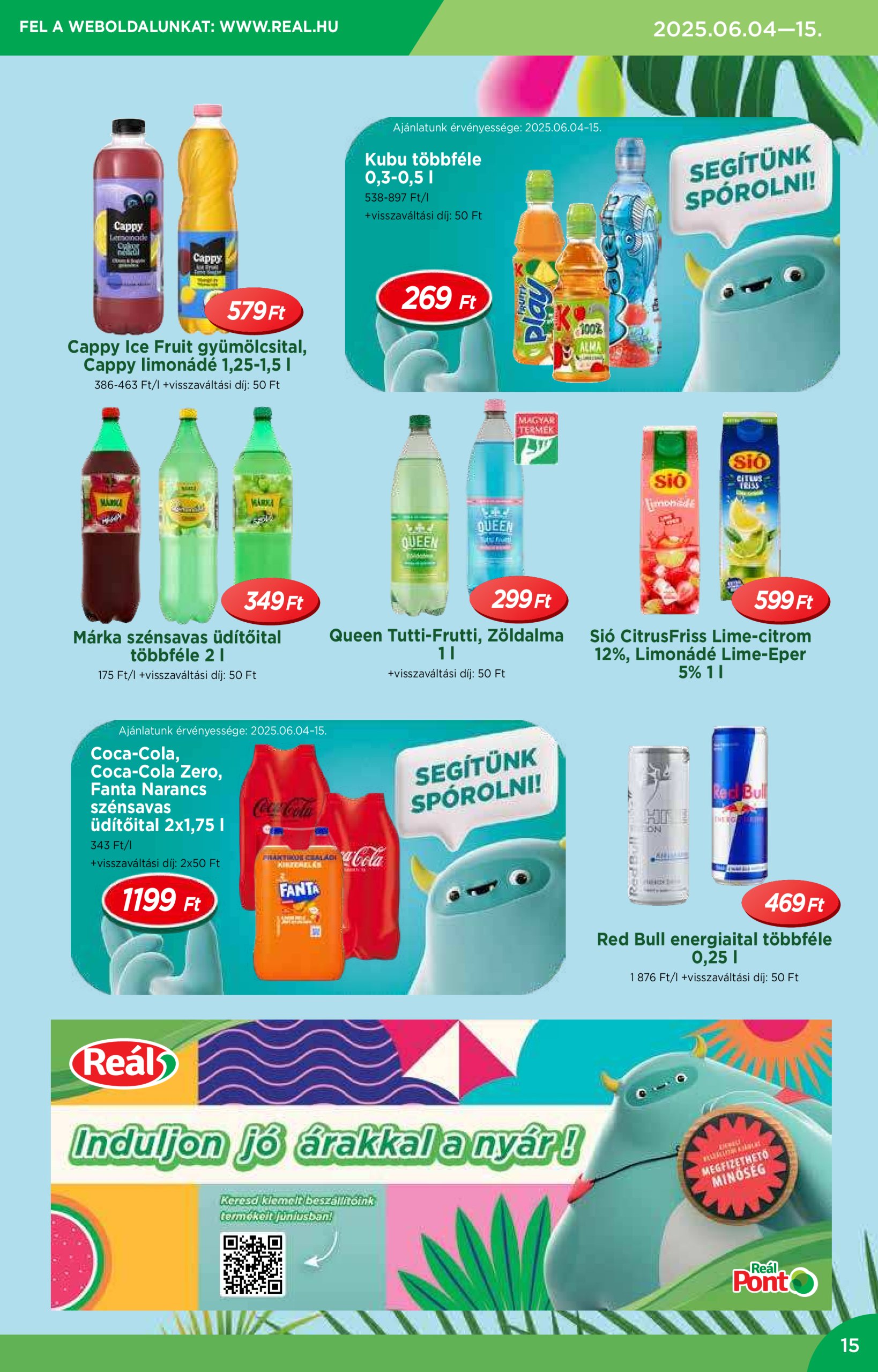 real - Reál akciós újság, érvényes 06.04. - 06.15. - page: 15