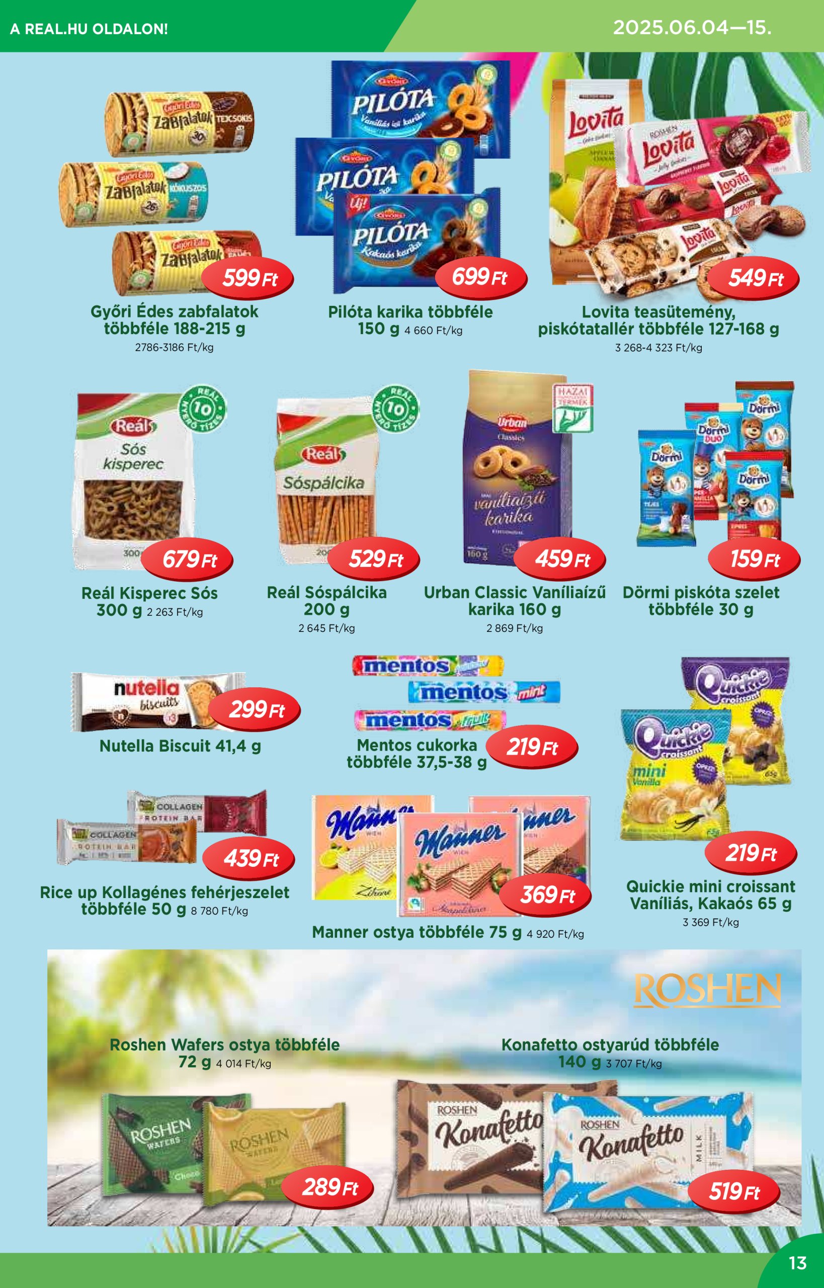 real - Reál akciós újság, érvényes 06.04. - 06.15. - page: 13