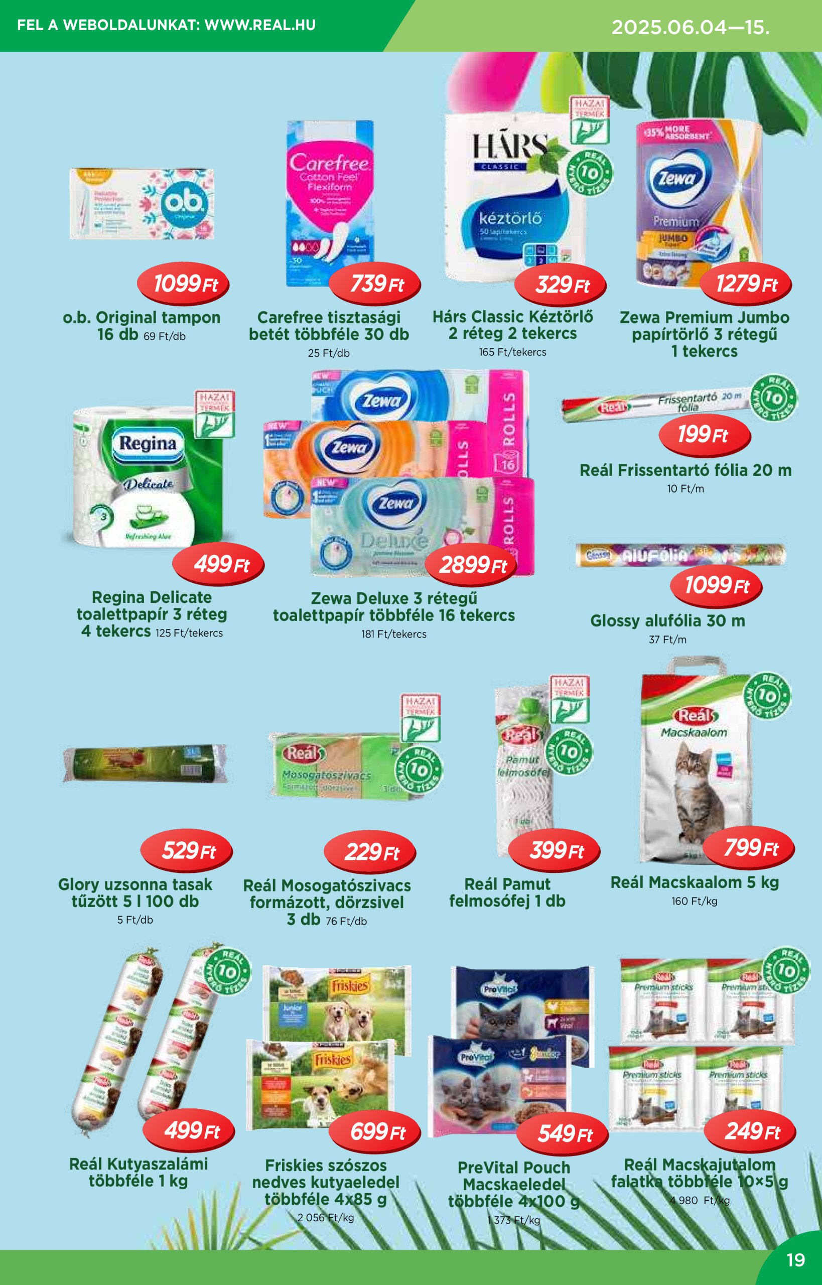 real - Reál akciós újság, érvényes 06.04. - 06.15. - page: 19