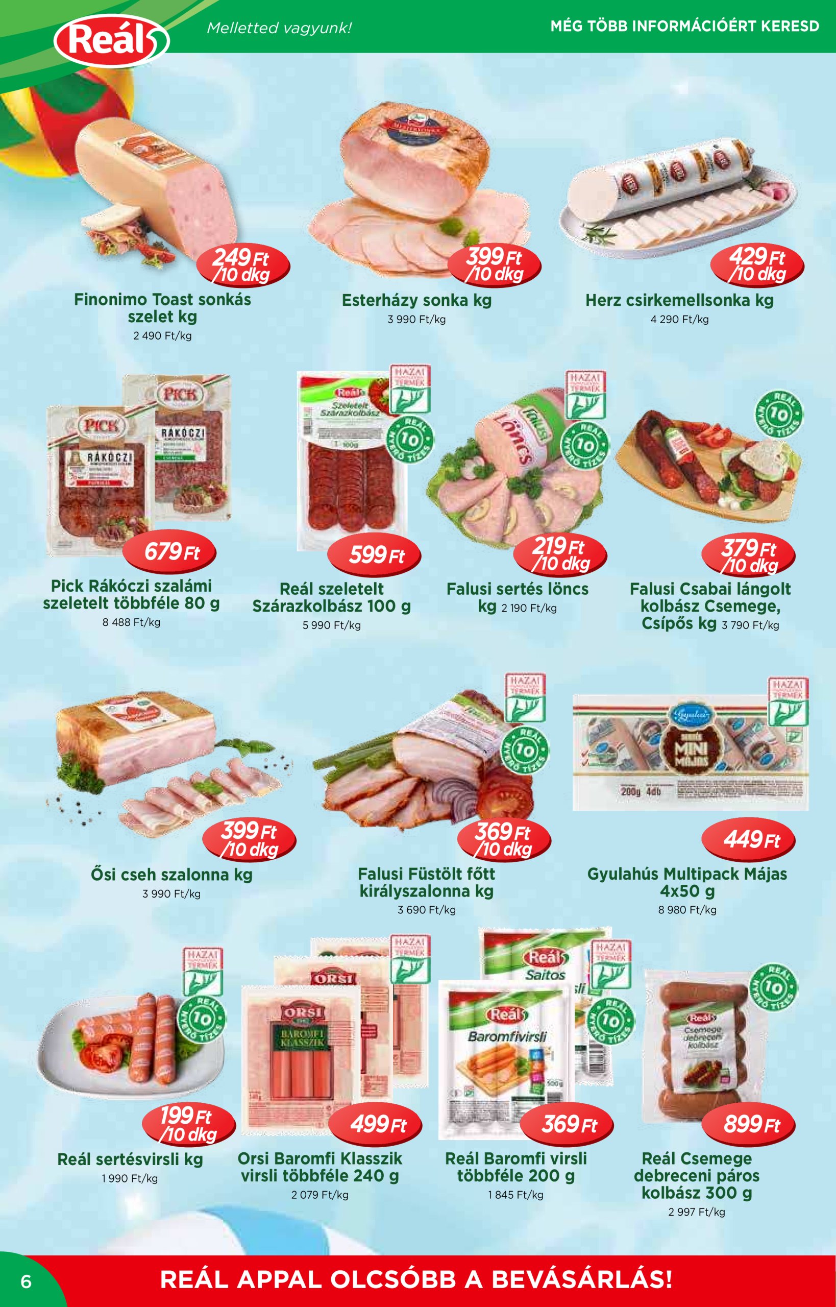 real - Reál - Nagyker Újság akciós újság, érvényes 07.02. - 07.13. - page: 6
