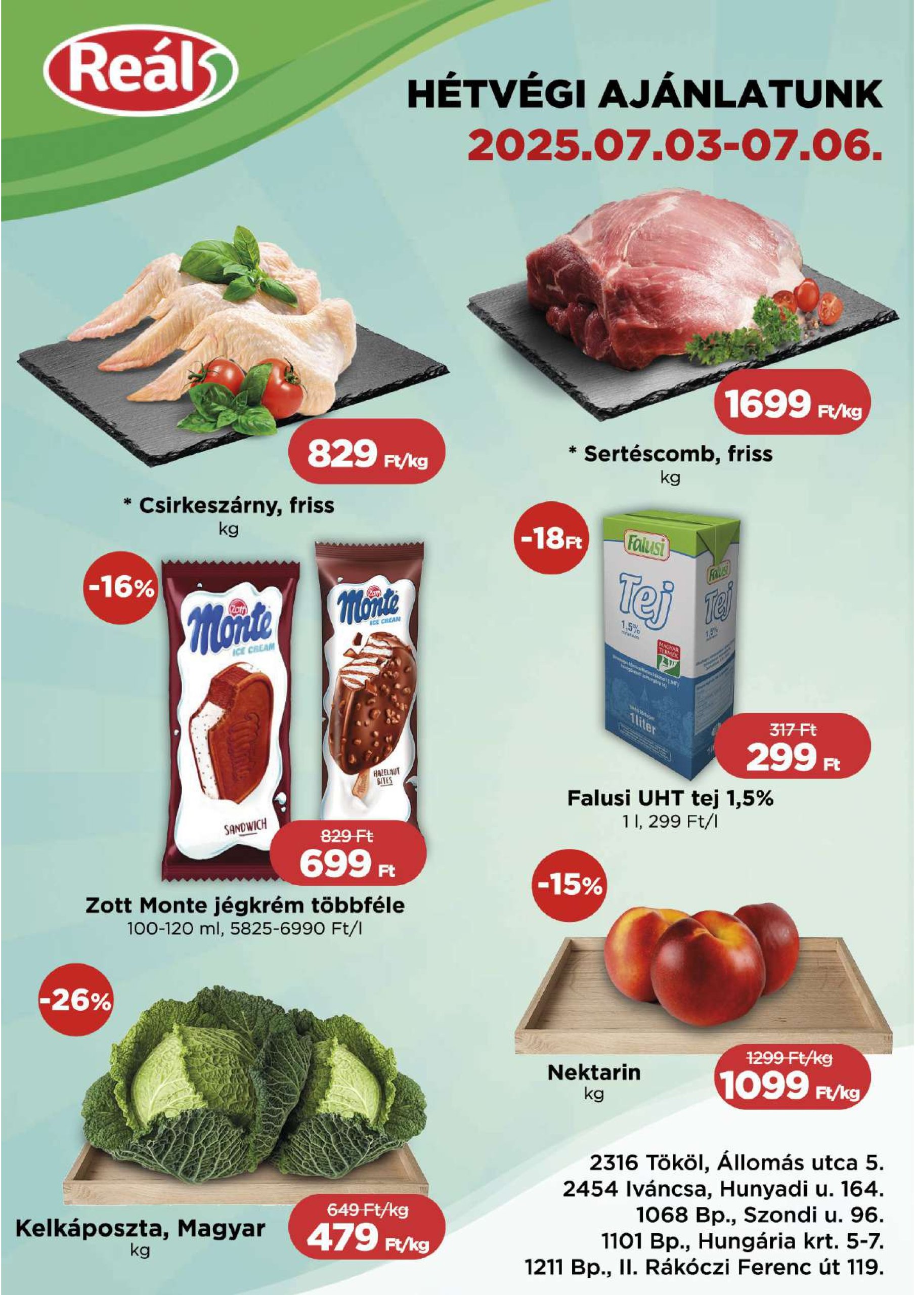 real - Reál - Pest akciós újság, érvényes 07.03. - 07.06.