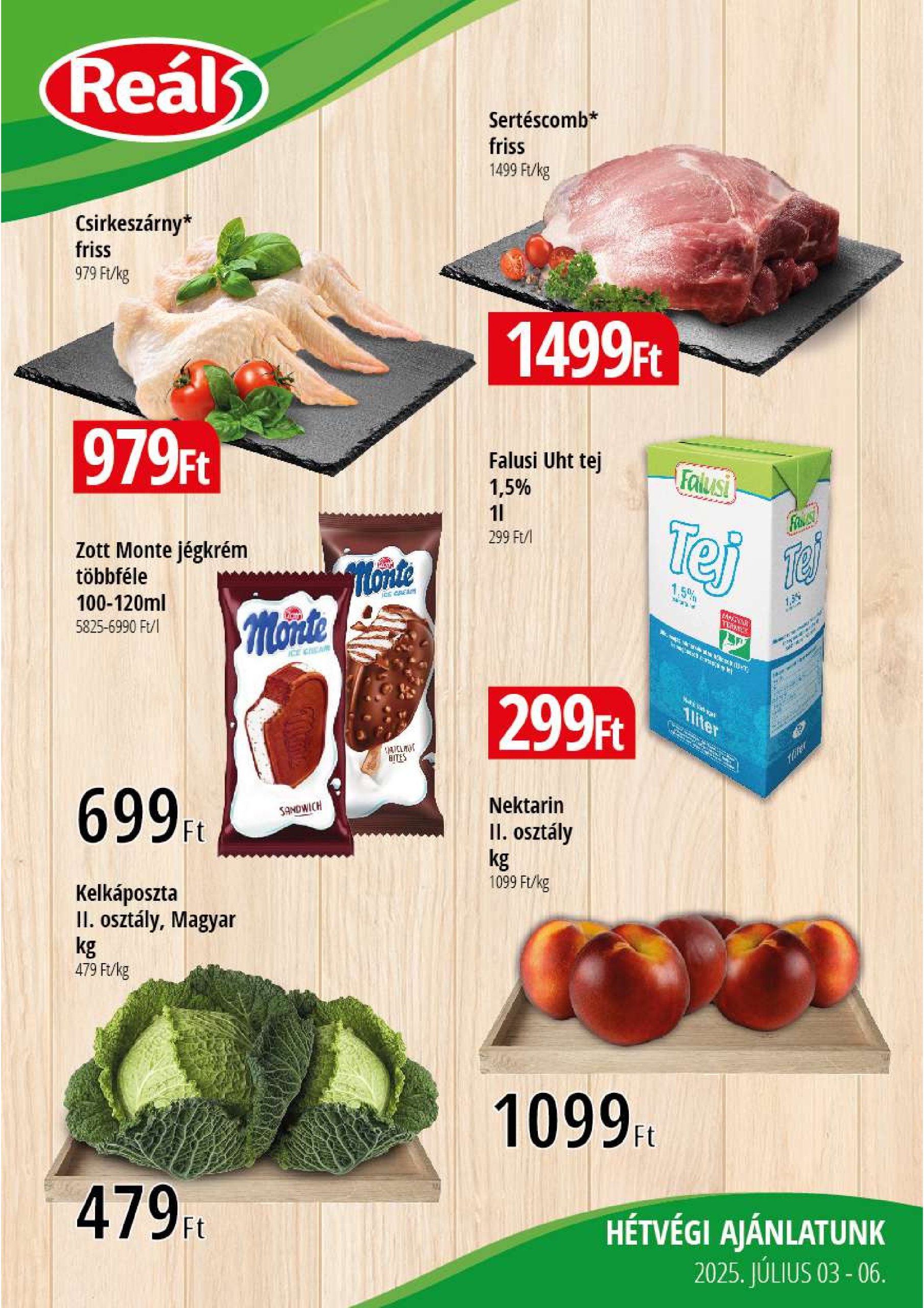 real - Reál - Kisalföld akciós újság, érvényes 07.03. - 07.06.