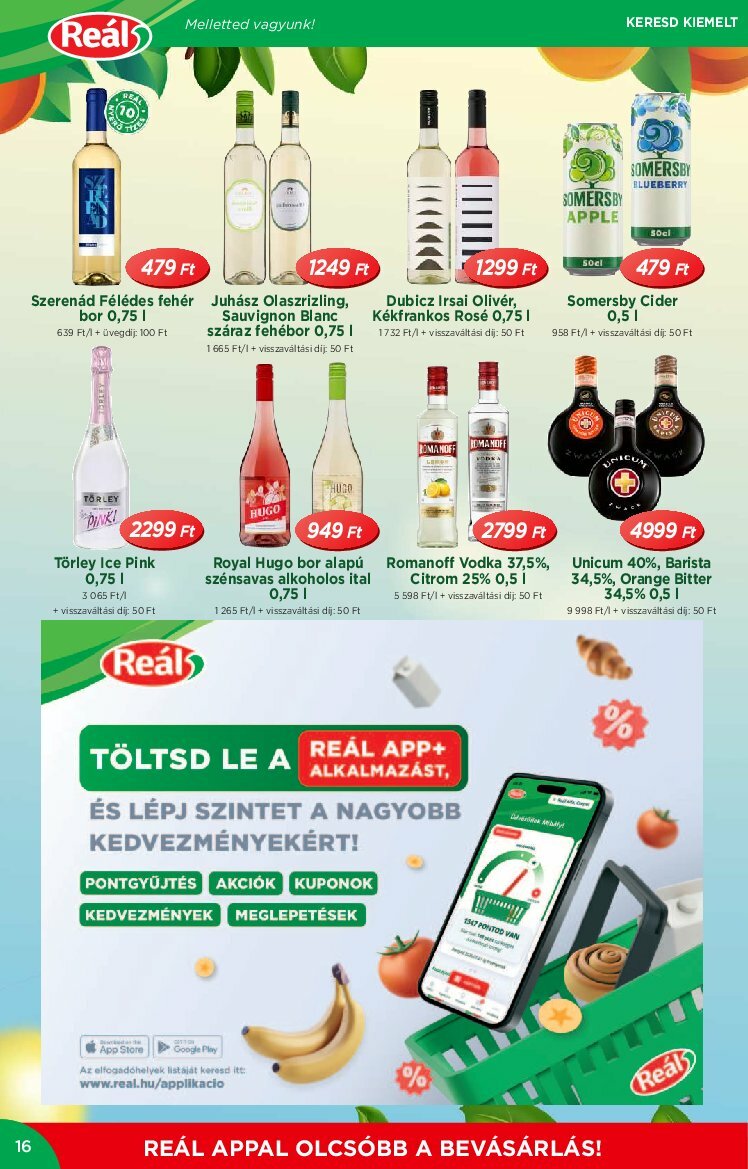 real - Reál - Országos Ajánlatok akciós újság, érvényes 07.30. - 08.10. - page: 16