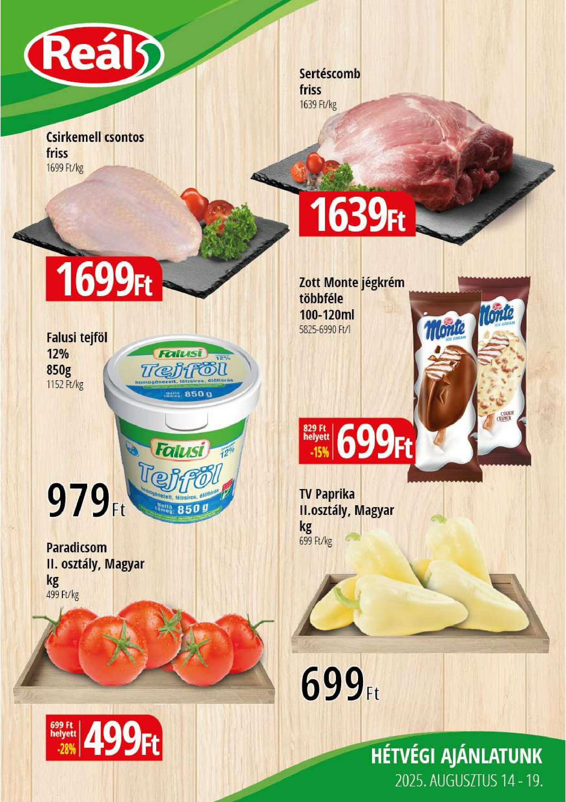 real - Reál - Kelet-Alfi-Ker akciós újság, érvényes 08.14. - 08.19.