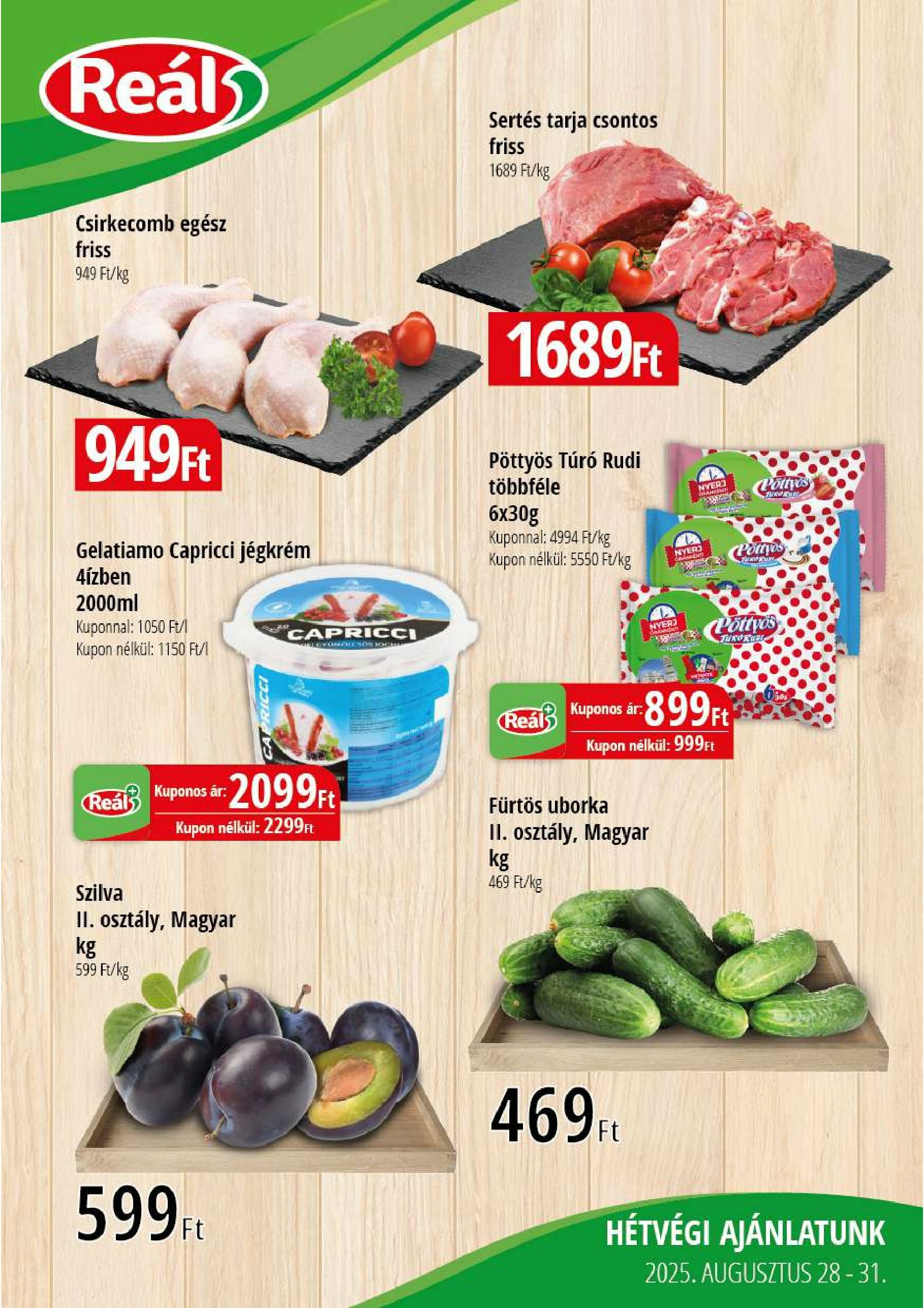 real - Reál - Kelet-Alfi-Ker akciós újság, érvényes 08.28. - 08.31.