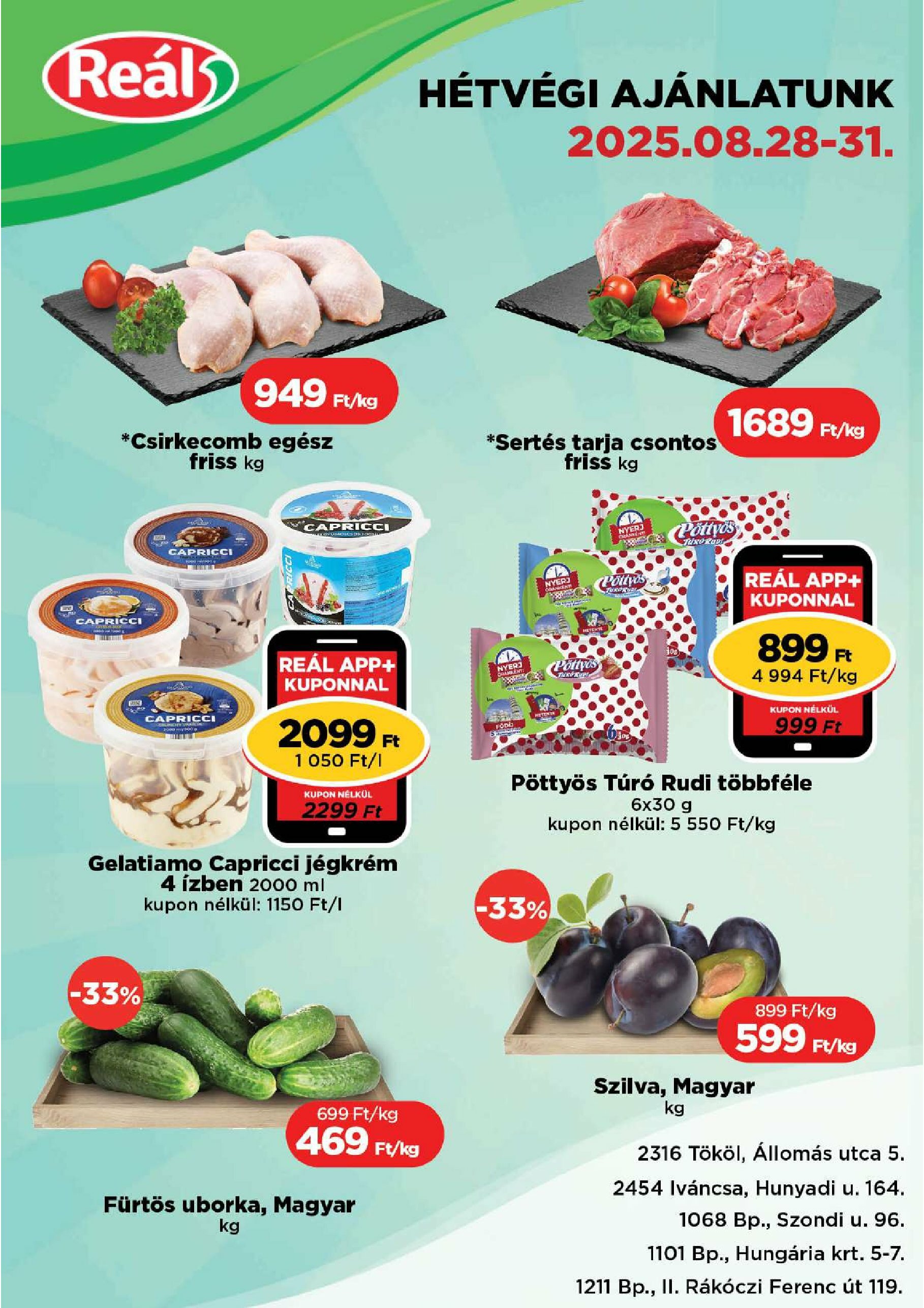 real - Reál - Pest akciós újság, érvényes 08.28. - 08.31. - page: 1