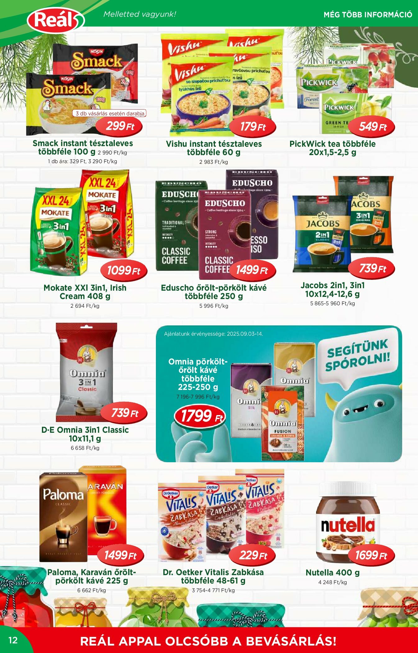 real - Reál - Országos Ajánlatok akciós újság, érvényes 09.03. - 09.14. - page: 12