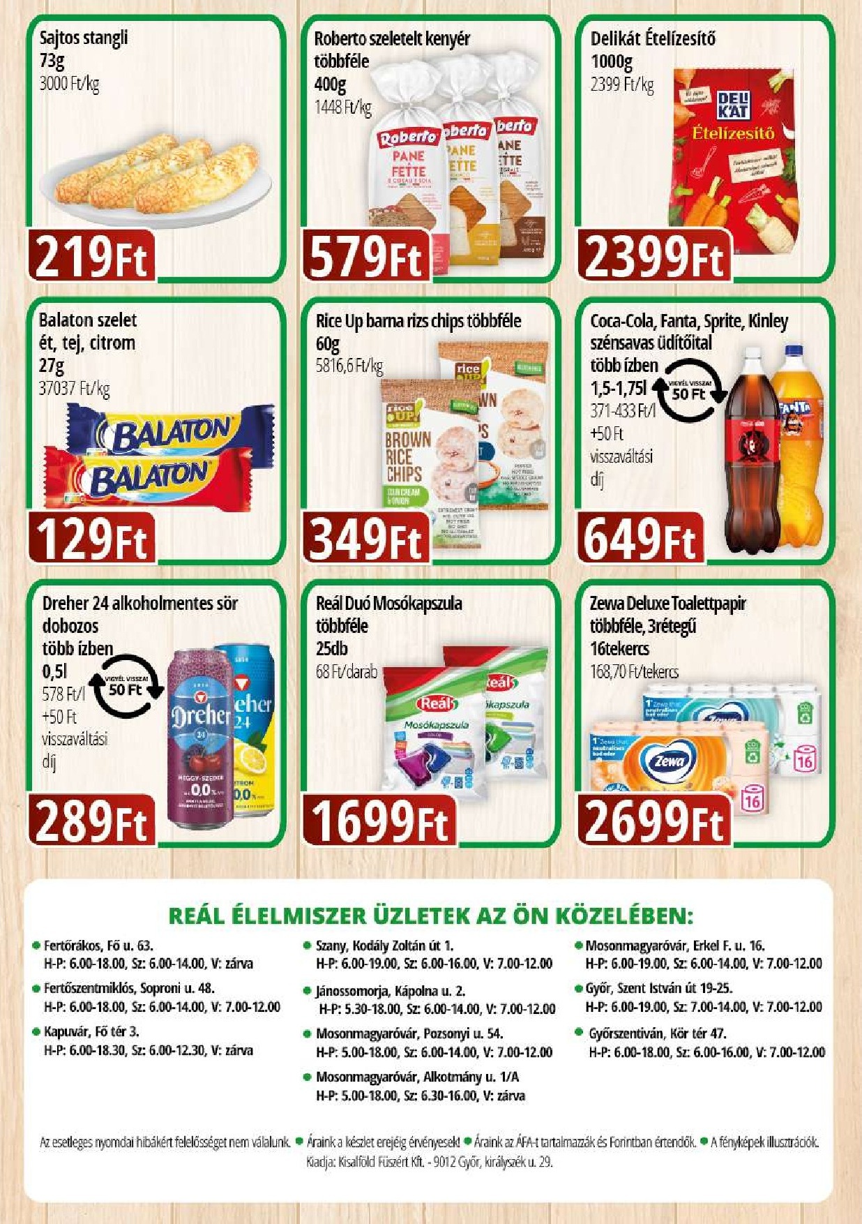 real - Reál - Bevásárló hétvége Kisalföld akciós újság, érvényes 09.18. - 09.21. - page: 2