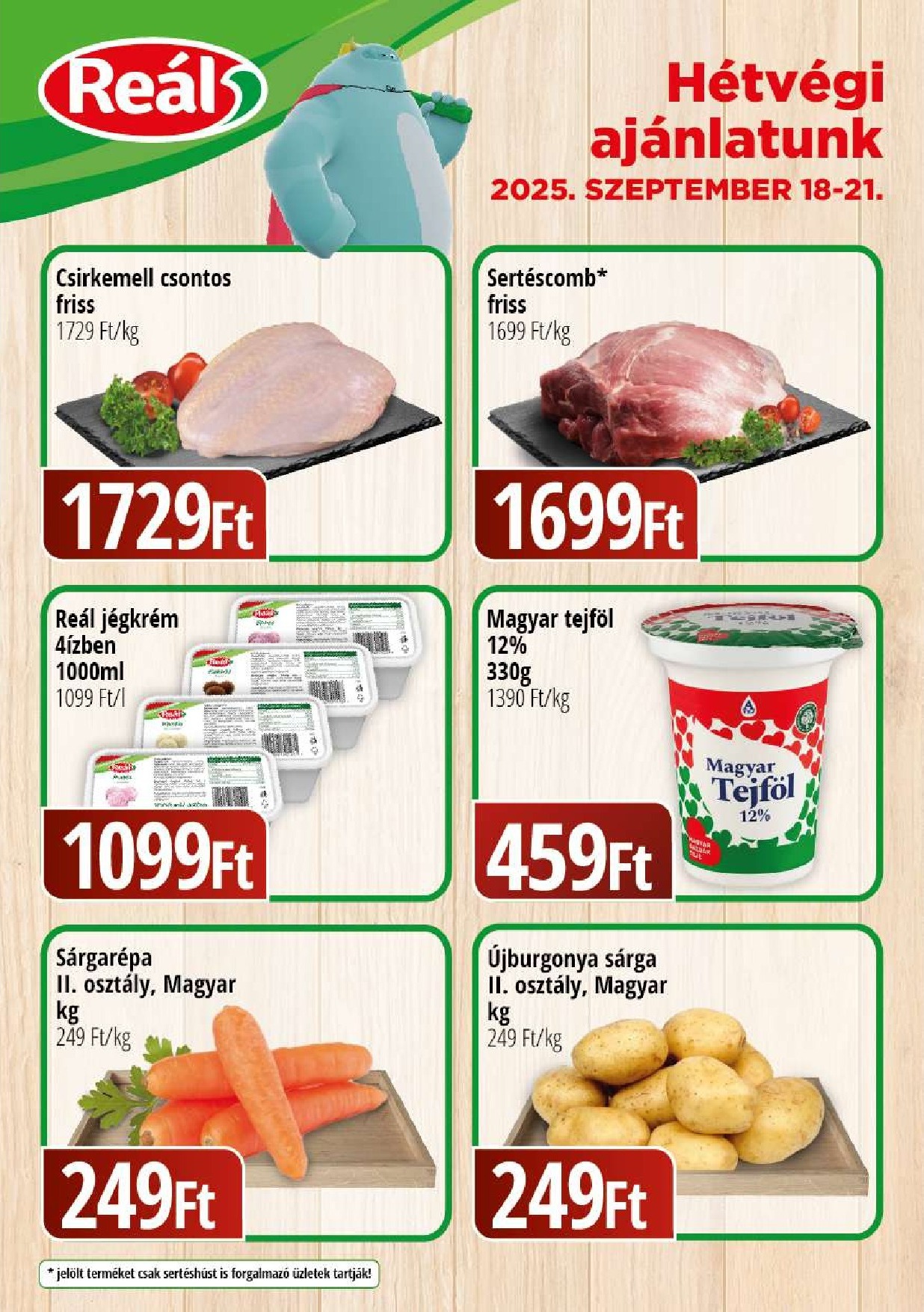 real - Reál - Bevásárló hétvége Kelet-Alfi-Ker akciós újság, érvényes 09.18. - 09.21.