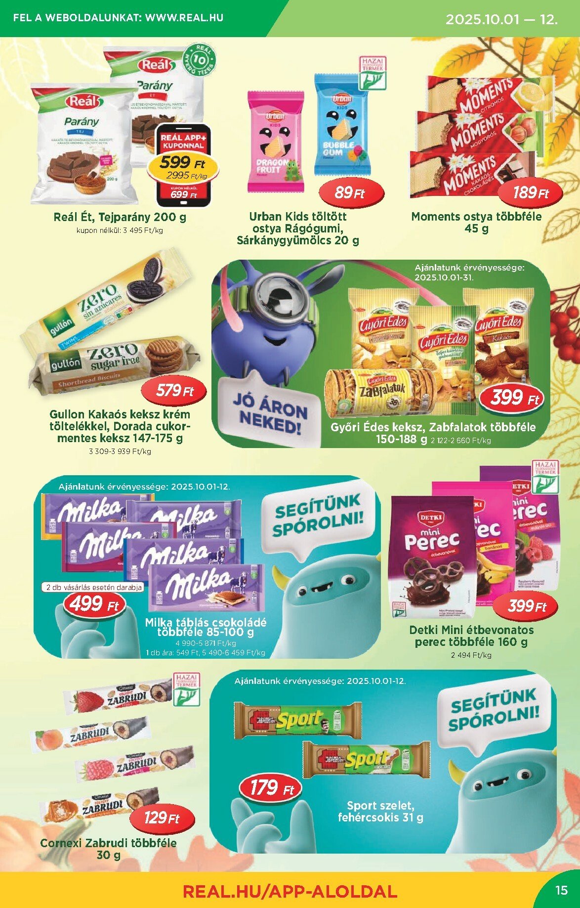real - Reál - Országos Ajánlatok akciós újság, érvényes 10.01. - 10.12. - page: 15
