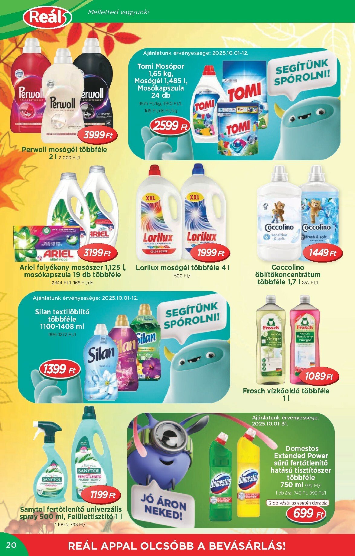 real - Reál - Országos Ajánlatok akciós újság, érvényes 10.01. - 10.12. - page: 20