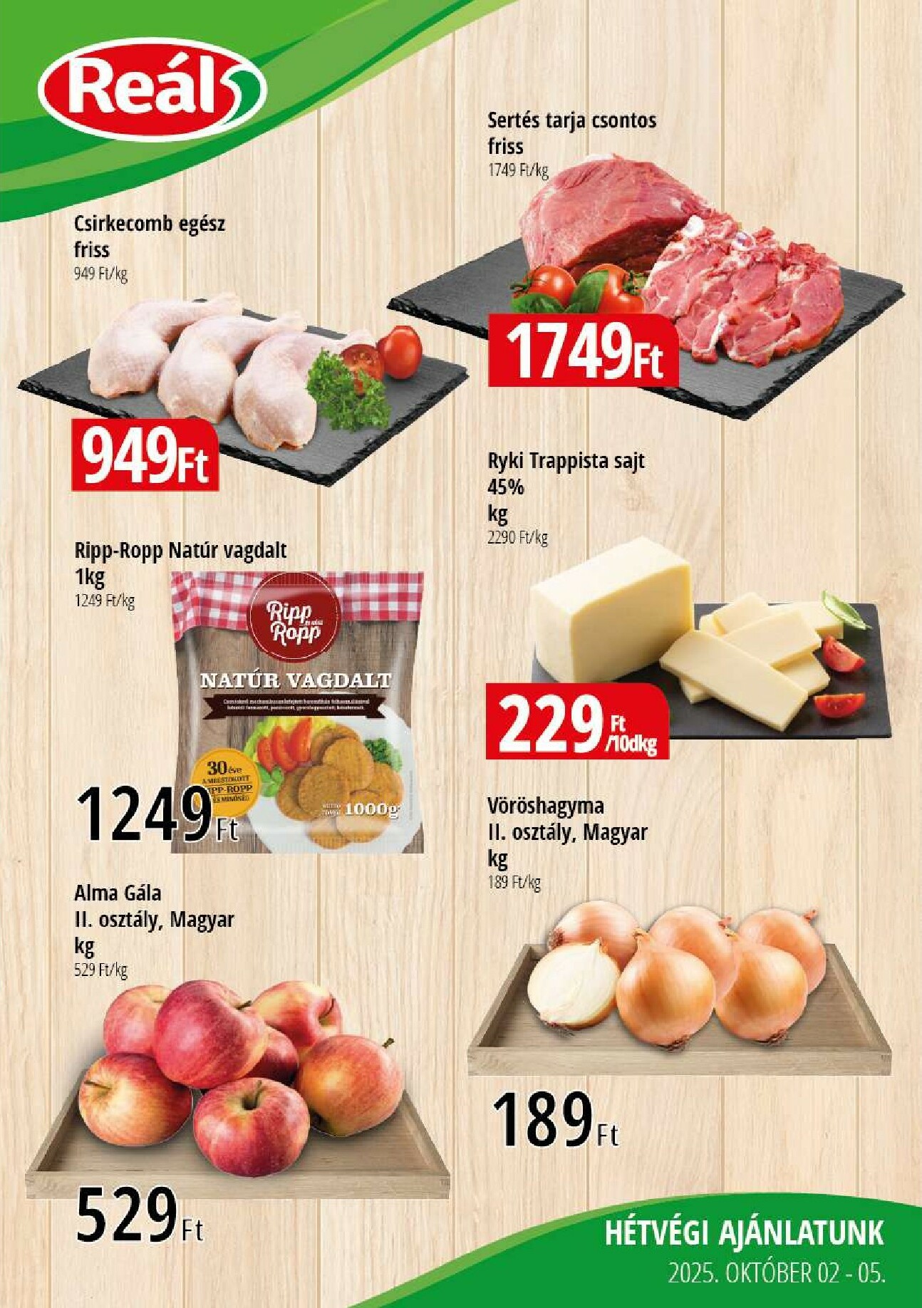 real - Reál - Bevásárló hétvége Kelet-Alfi-Ker akciós újság, érvényes 10.02. - 10.05.