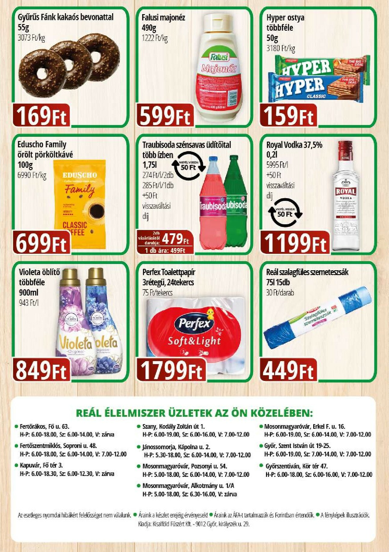 real - Reál - Bevásárló hétvége Kisalföld akciós újság, érvényes 10.16. - 10.19. - page: 2