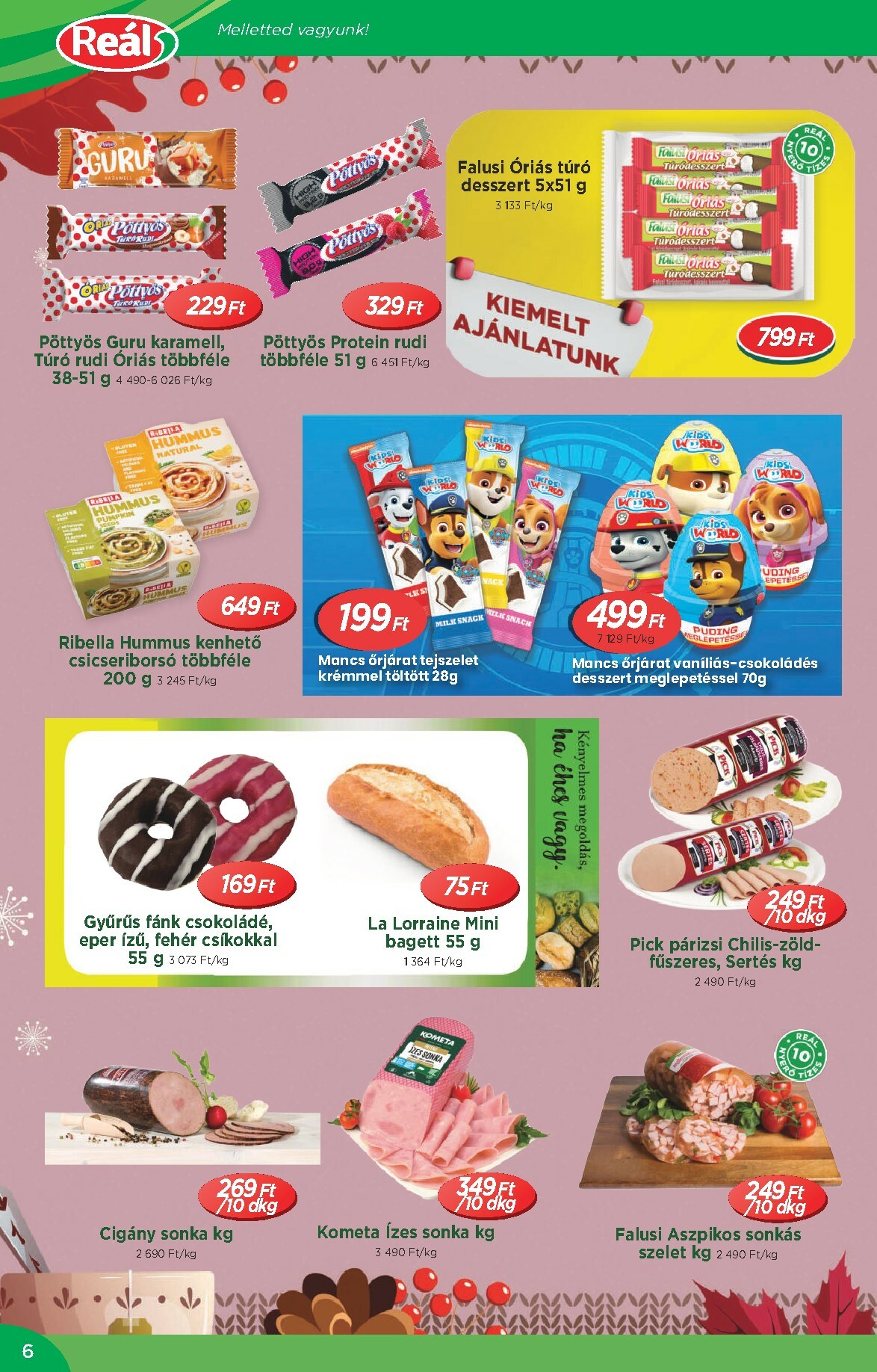 real - Reál - Országos Ajánlatok akciós újság, érvényes 10.29. - 11.09. - page: 6