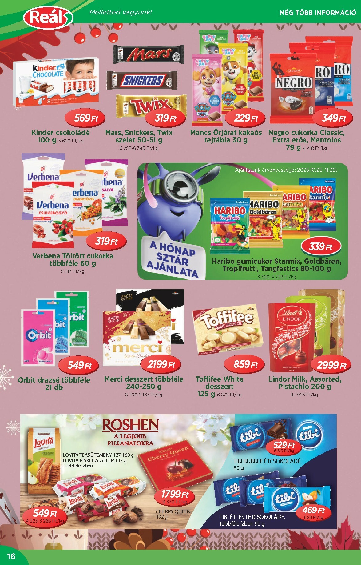 real - Reál - Országos Ajánlatok akciós újság, érvényes 10.29. - 11.09. - page: 16