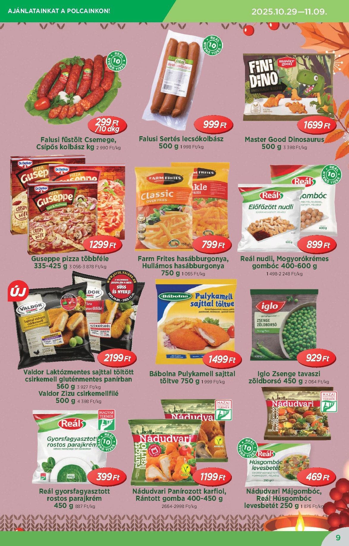 real - Reál - Országos Ajánlatok akciós újság, érvényes 10.29. - 11.09. - page: 9