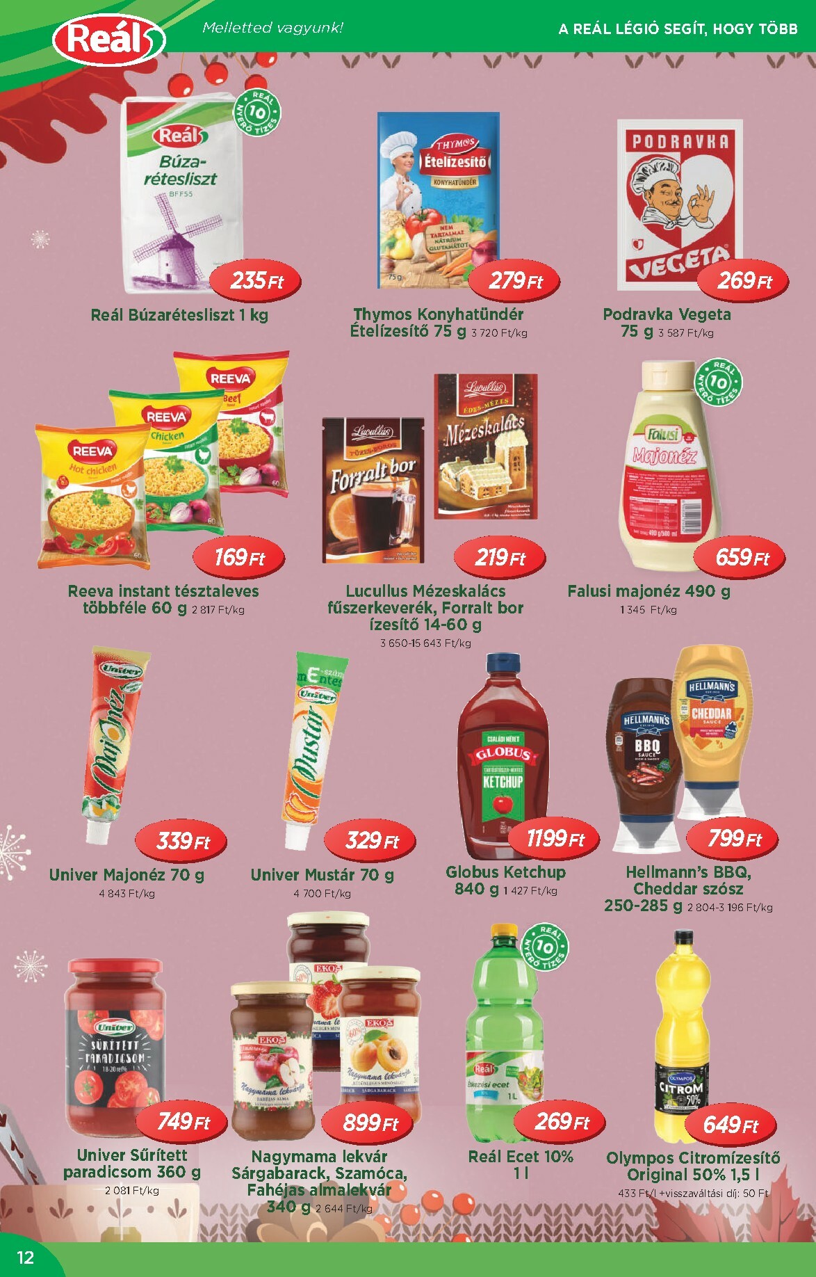 real - Reál - Országos Ajánlatok akciós újság, érvényes 10.29. - 11.09. - page: 12