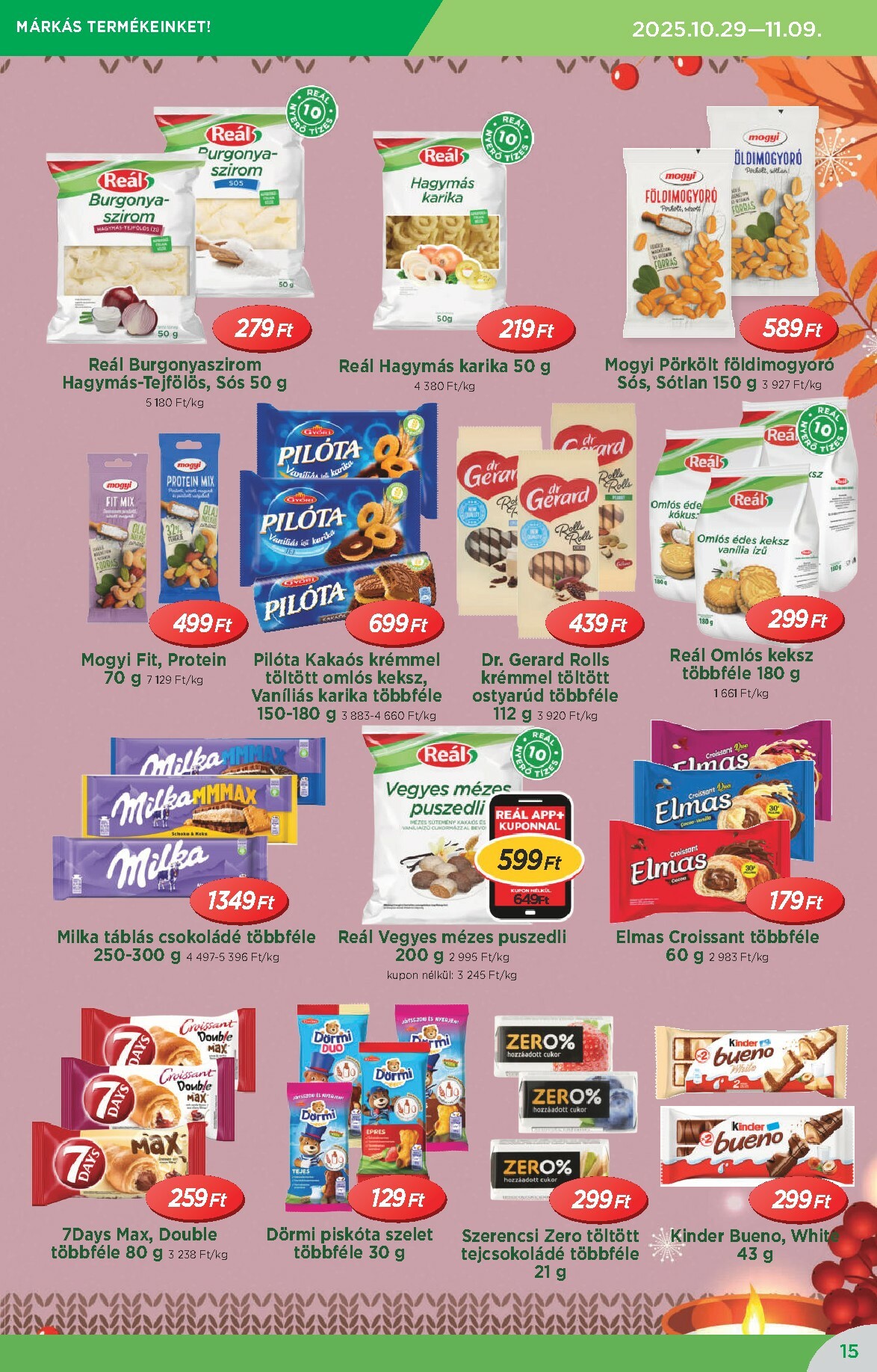 real - Reál - Országos Ajánlatok akciós újság, érvényes 10.29. - 11.09. - page: 15