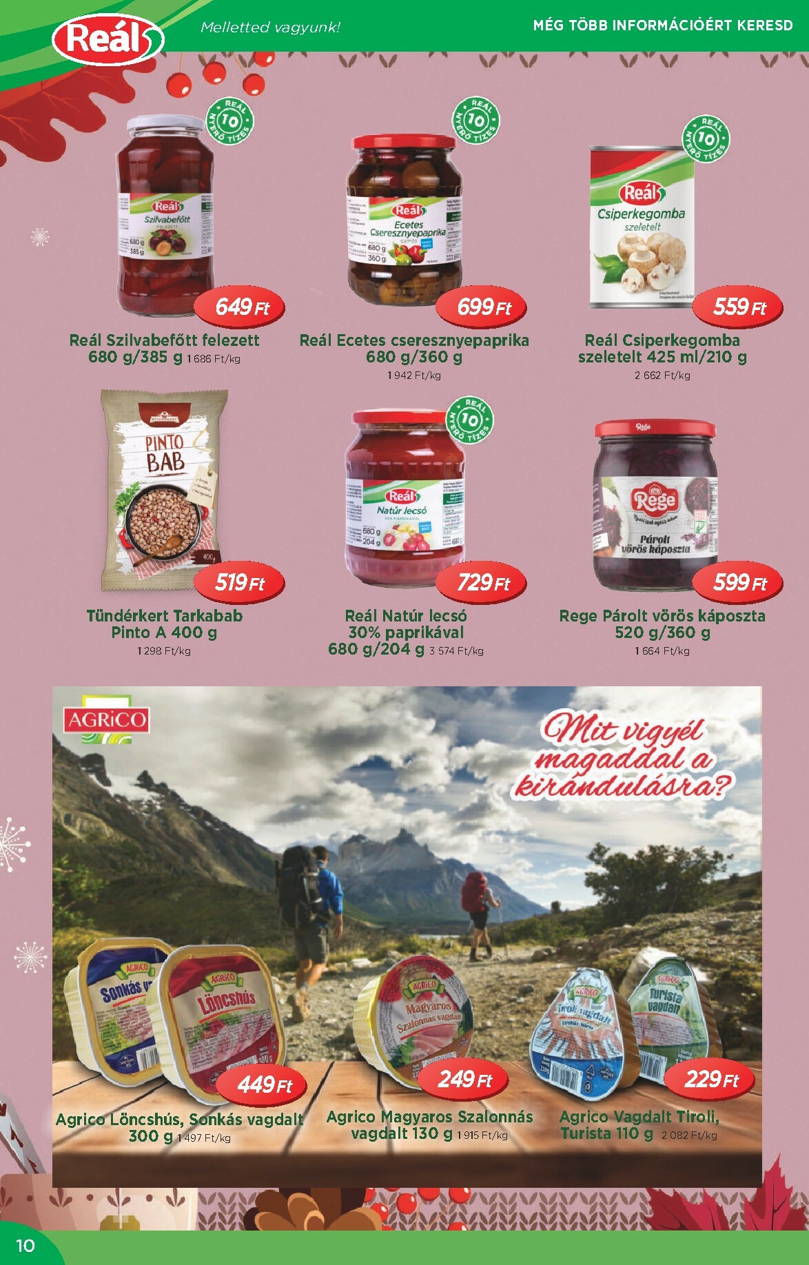 real - Reál - Országos Ajánlatok akciós újság, érvényes 10.29. - 11.09. - page: 10