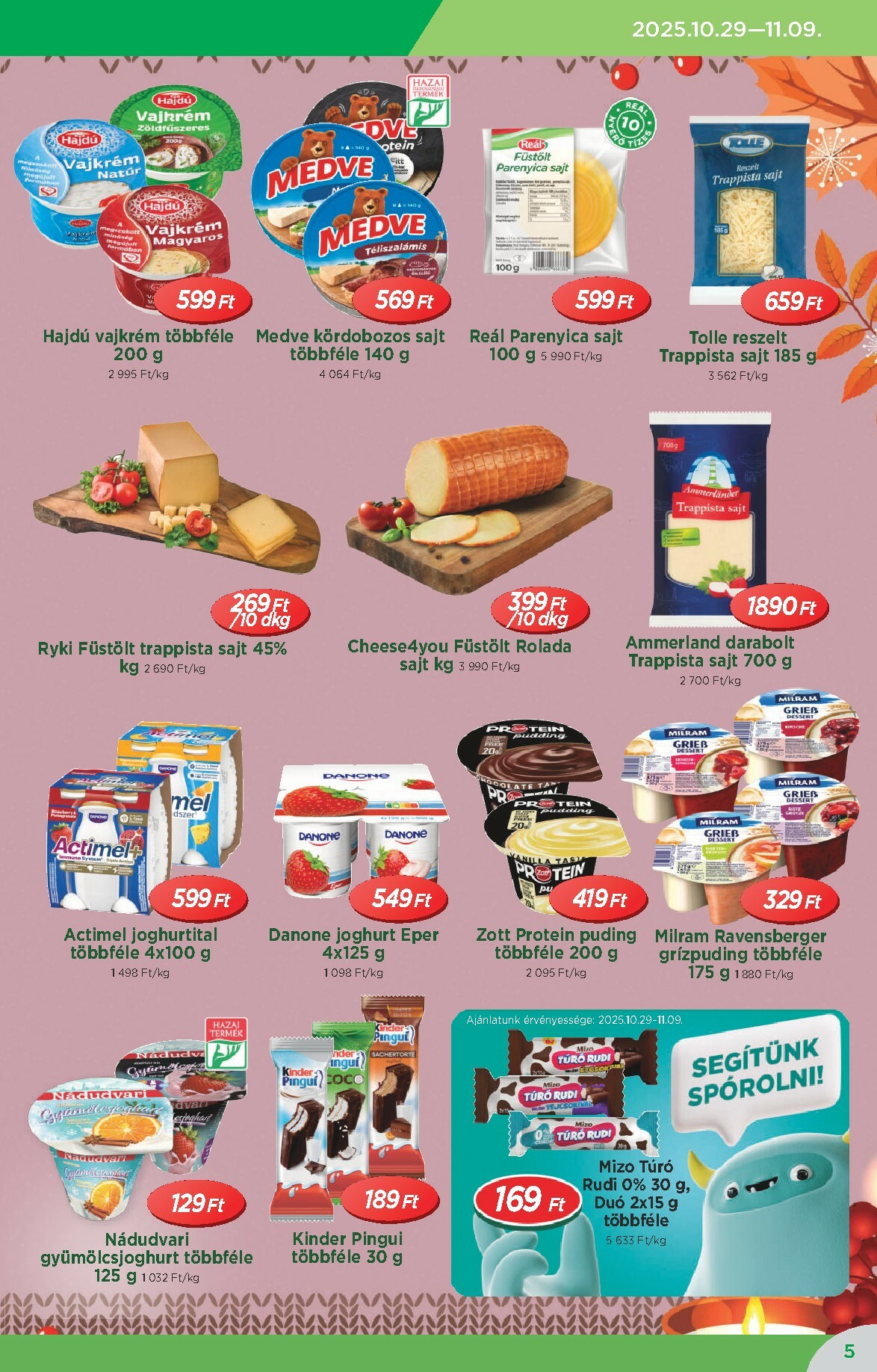 real - Reál - Országos Ajánlatok akciós újság, érvényes 10.29. - 11.09. - page: 5