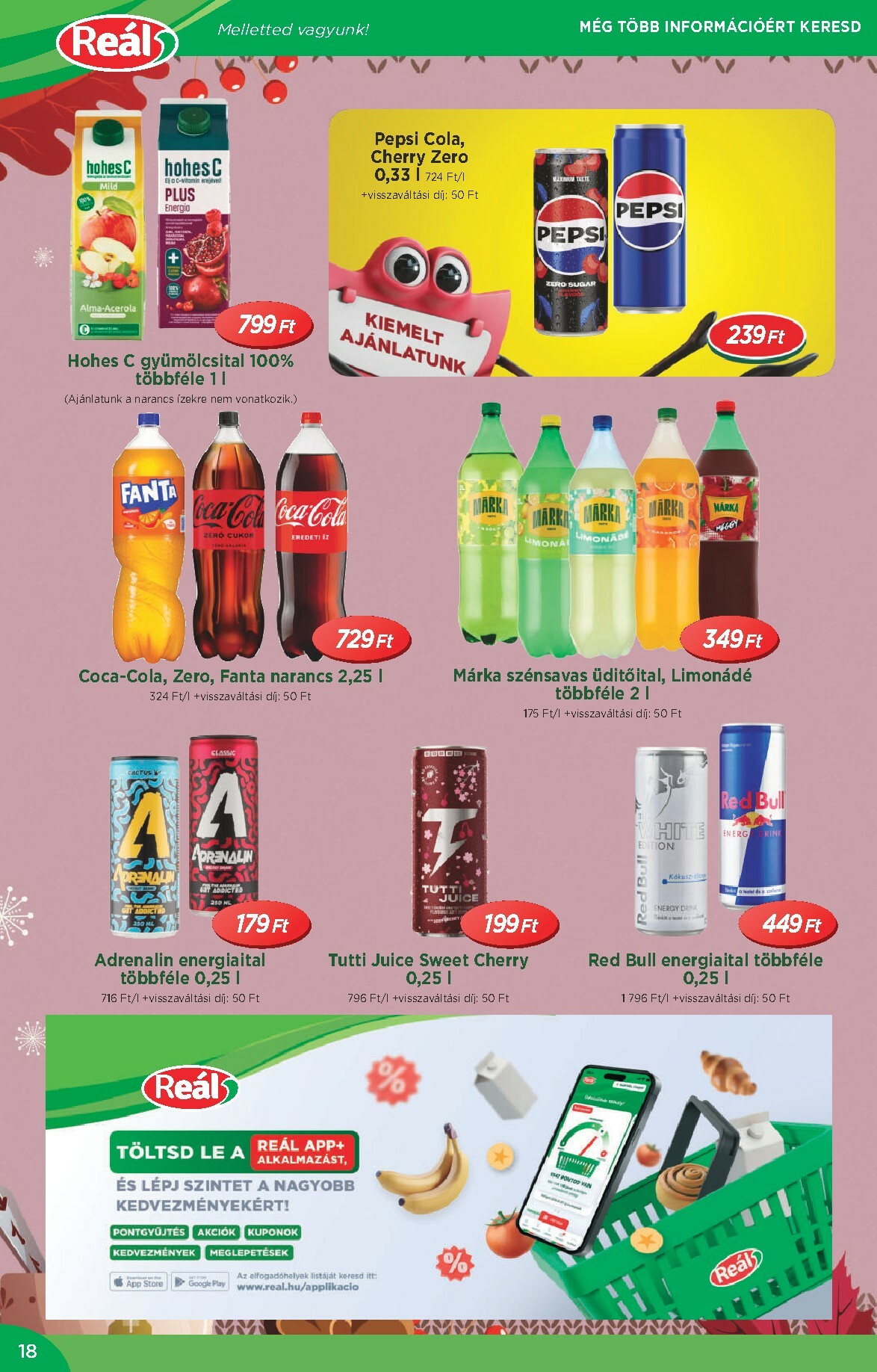 real - Reál - Országos Ajánlatok akciós újság, érvényes 10.29. - 11.09. - page: 18