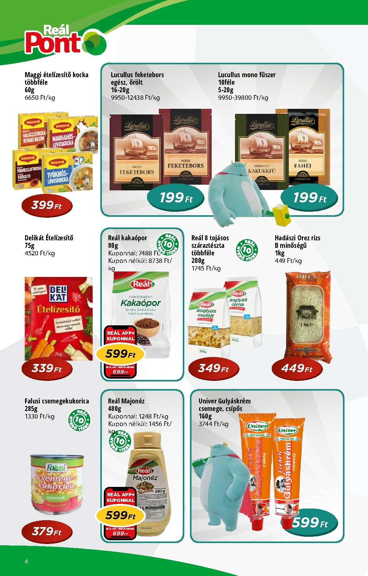 real - Reál - Pont Újság akciós újság, érvényes 11.26. - 12.07. - page: 4