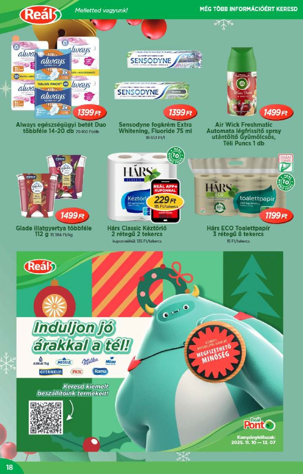 real - Reál - Országos Ajánlatok akciós újság, érvényes 11.26. - 12.07. - page: 18
