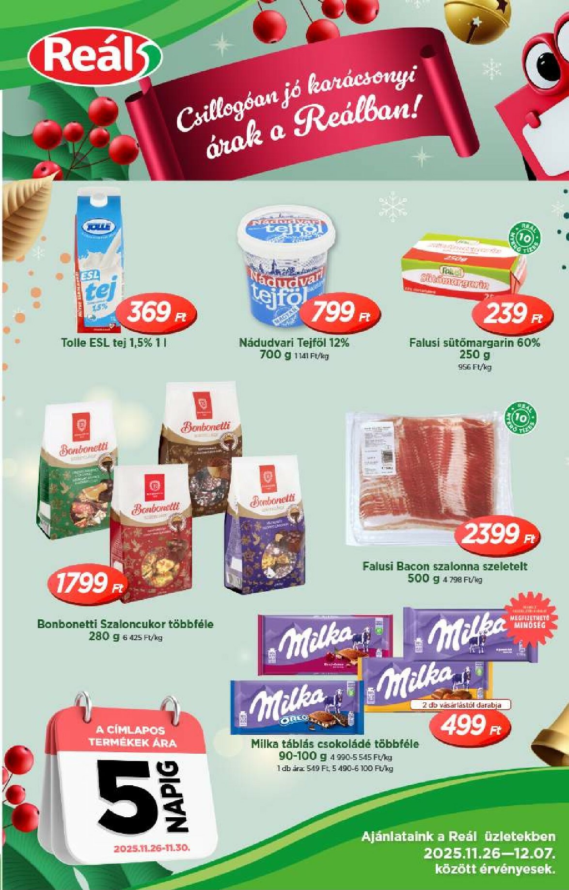 real - Reál - Országos Ajánlatok akciós újság, érvényes 11.26. - 12.07.