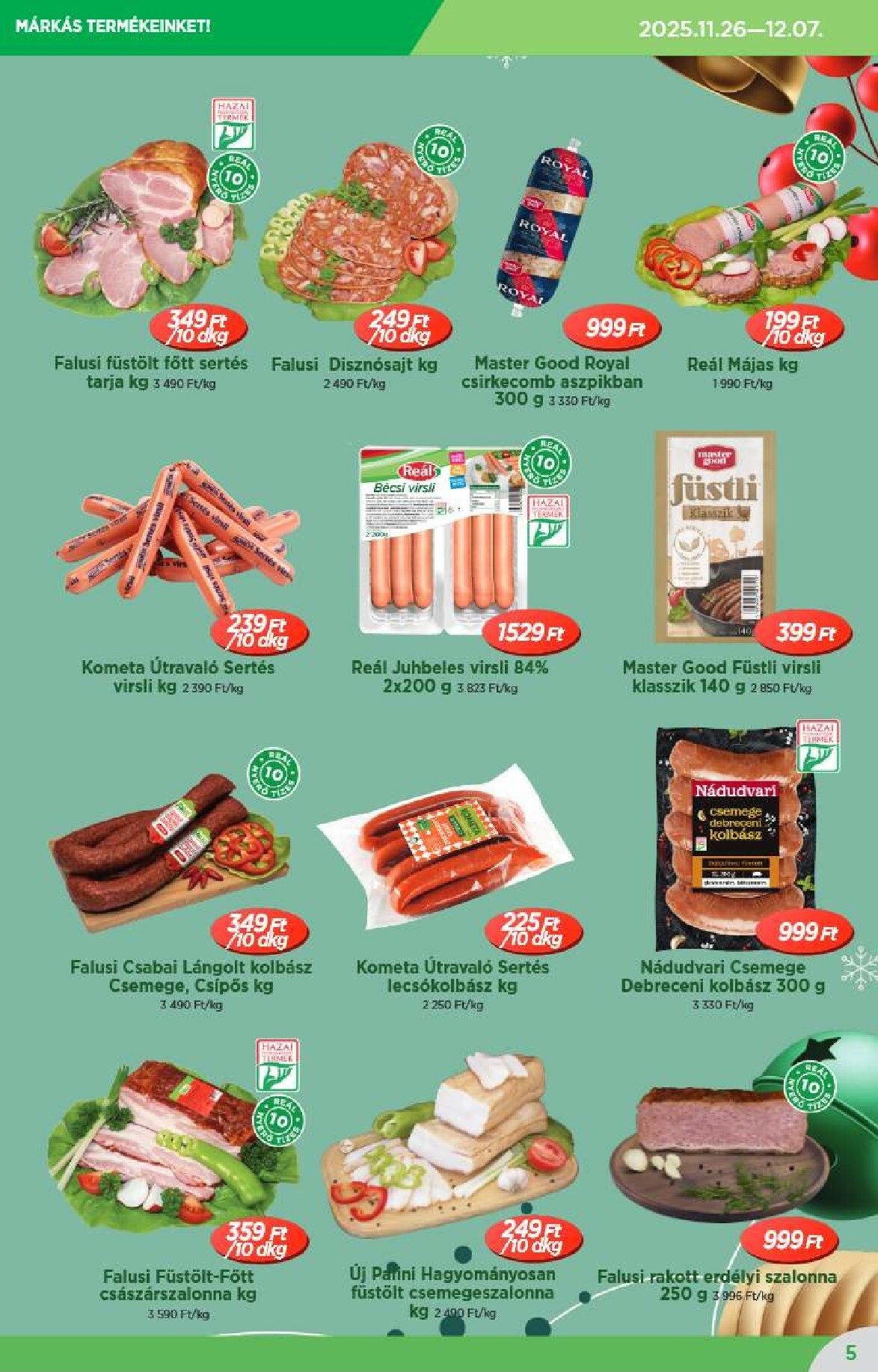 real - Reál - Országos Ajánlatok akciós újság, érvényes 11.26. - 12.07. - page: 5
