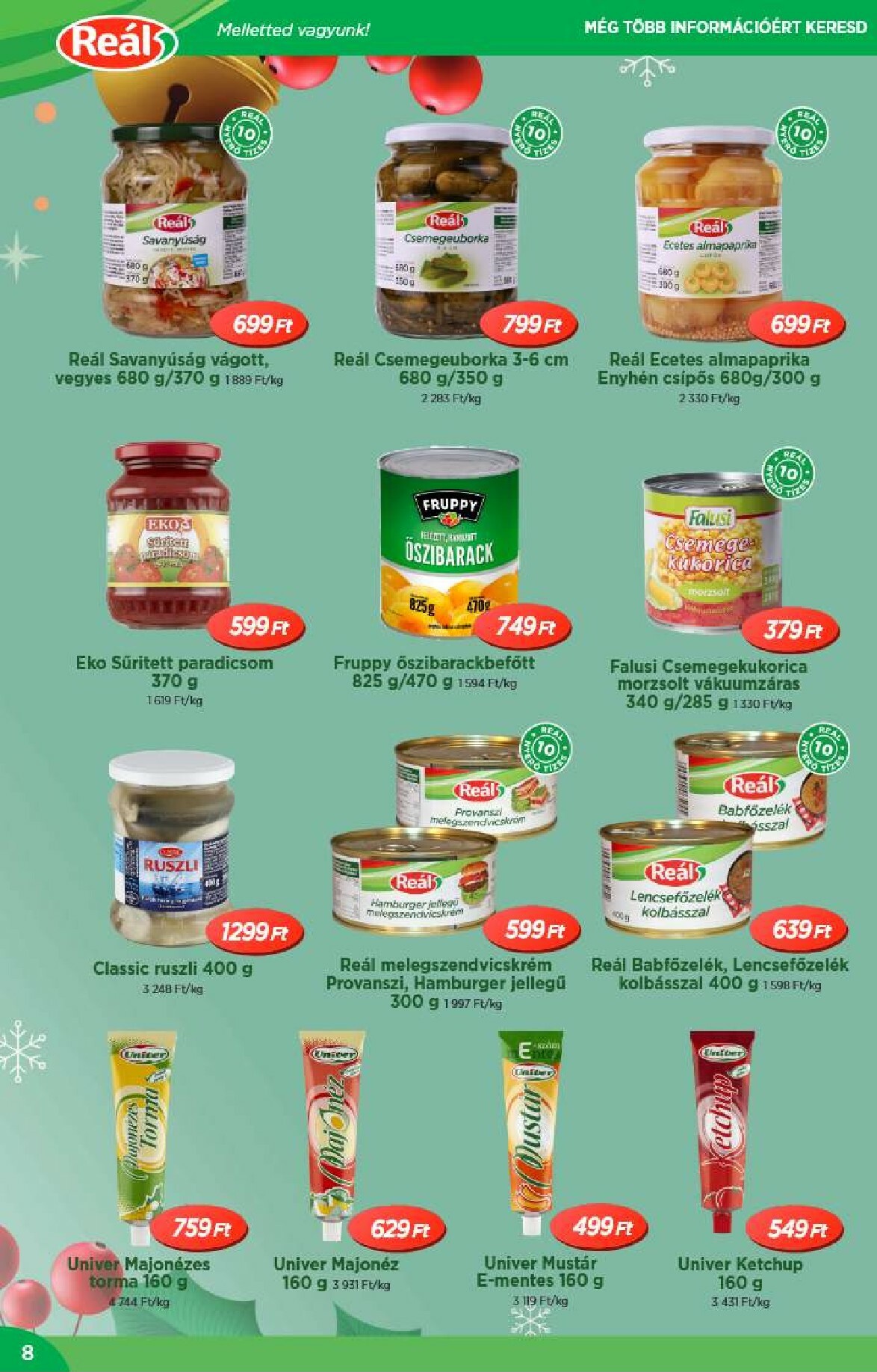 real - Reál - Országos Ajánlatok akciós újság, érvényes 11.26. - 12.07. - page: 8