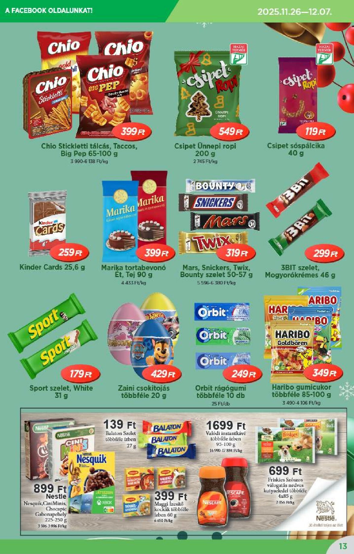 real - Reál - Országos Ajánlatok akciós újság, érvényes 11.26. - 12.07. - page: 13