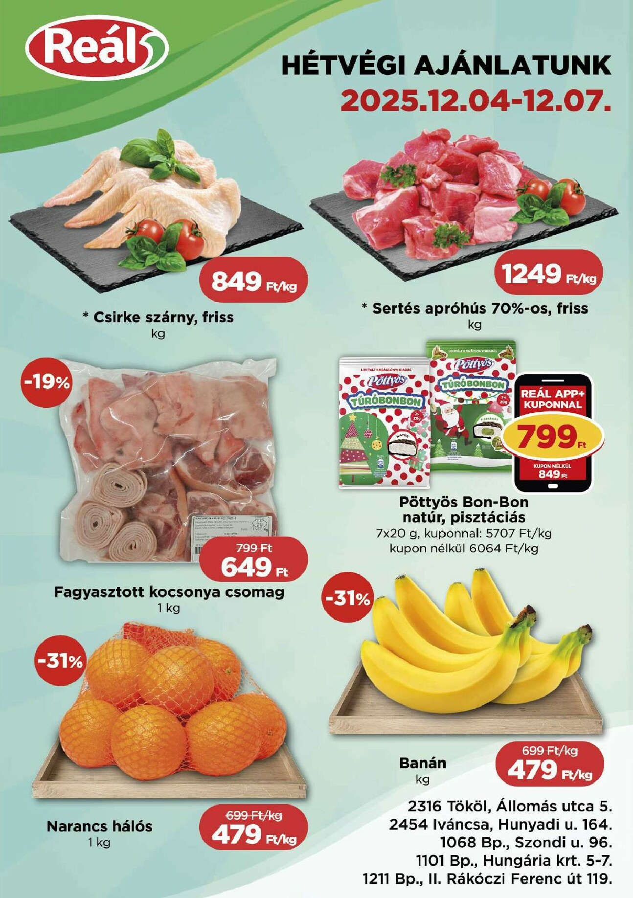 real - Reál akciós újság, érvényes 12.04. - 12.07.