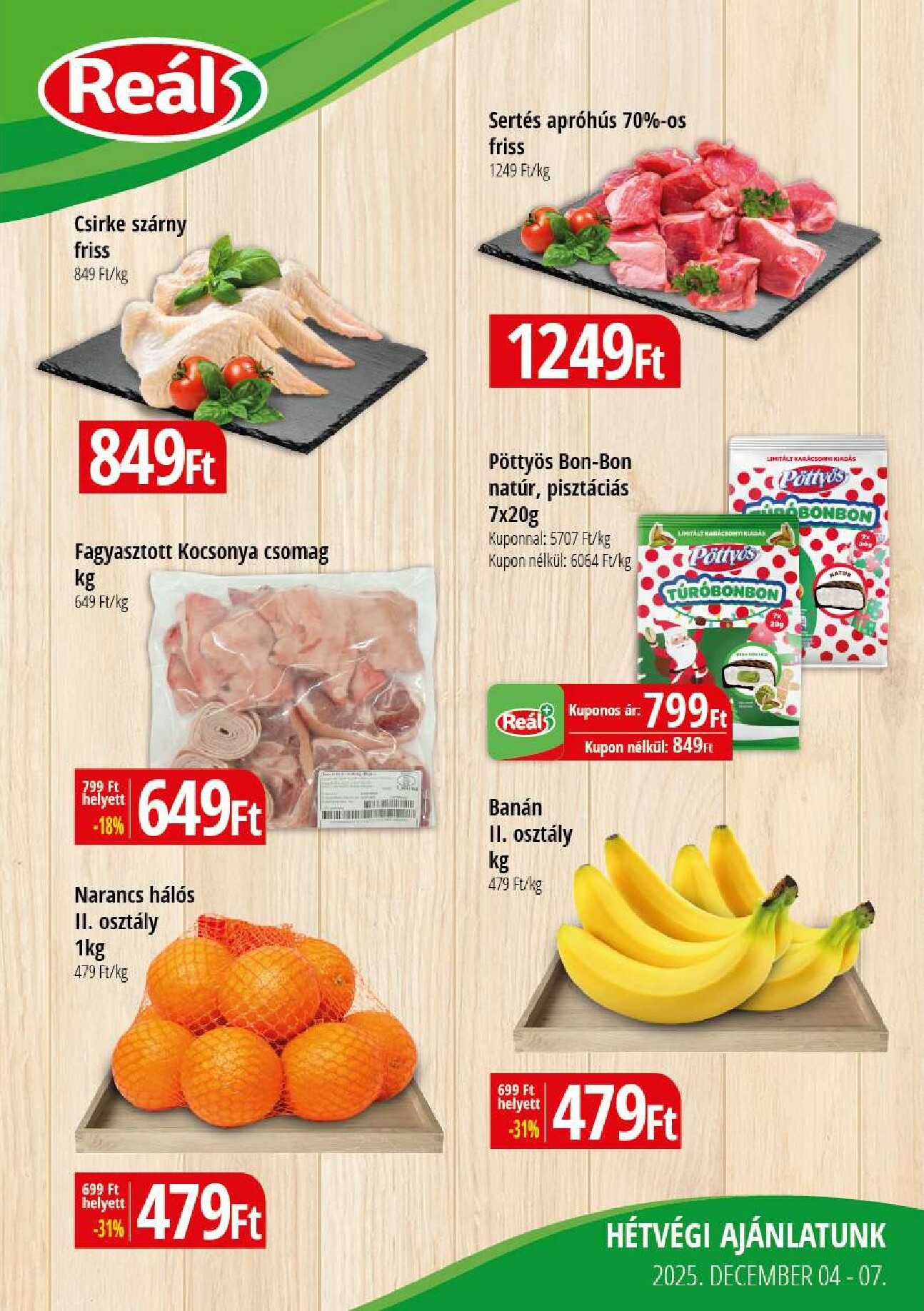 real - Reál - Hétvége akciós újság, érvényes 12.04. - 12.07.