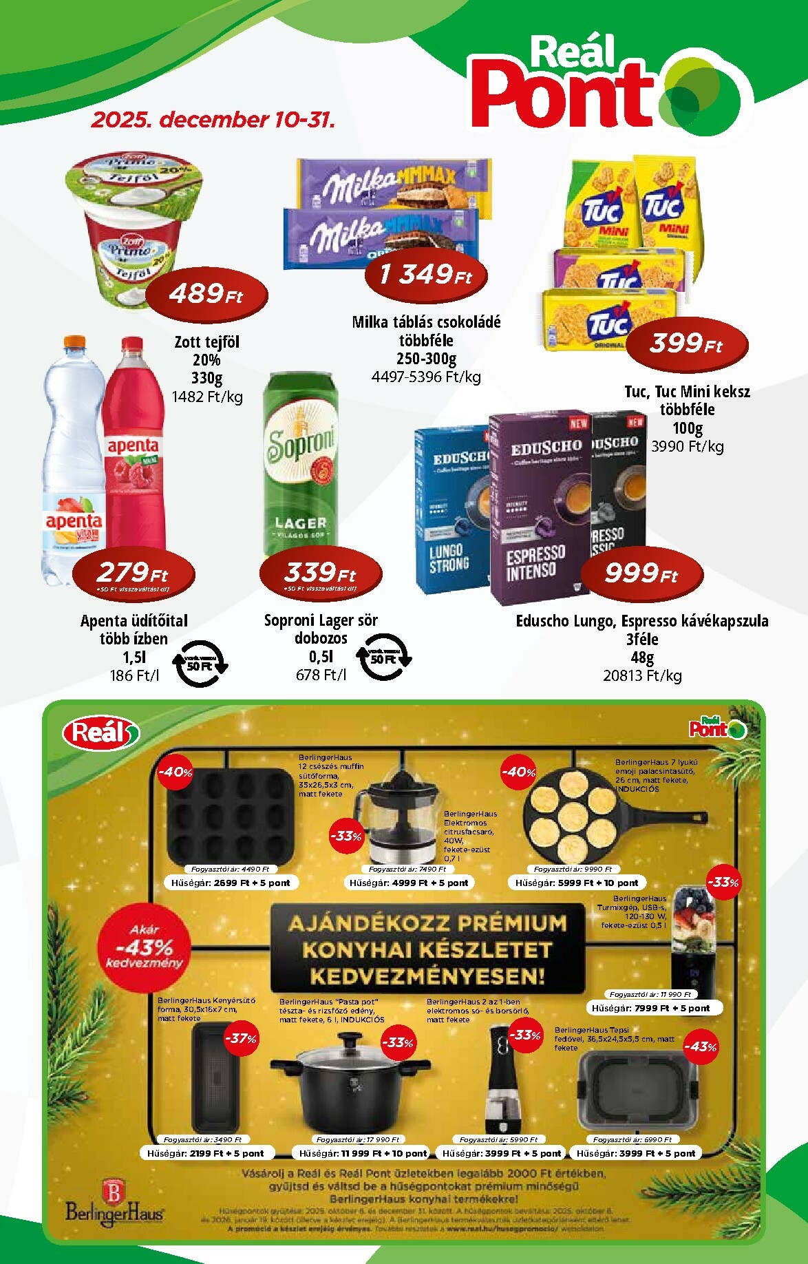 real - Reál - Pont Újság akciós újság, érvényes 12.10. - 12.31.