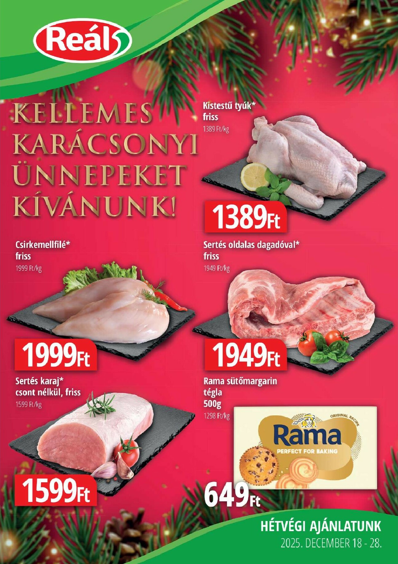 real - Reál - Pest megye akciós újság, érvényes 12.18. - 12.28.