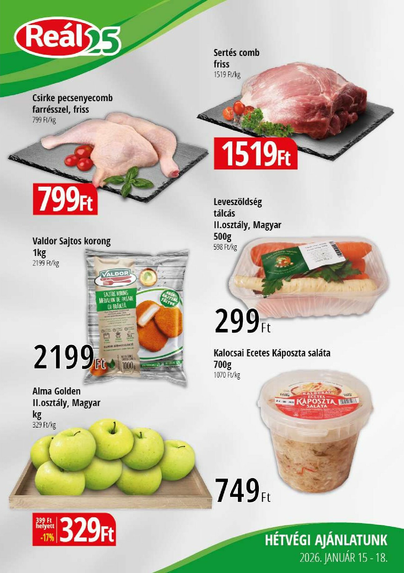 real - Reál - Kisalföld akciós újság, érvényes 01.15. - 01.18. - page: 1