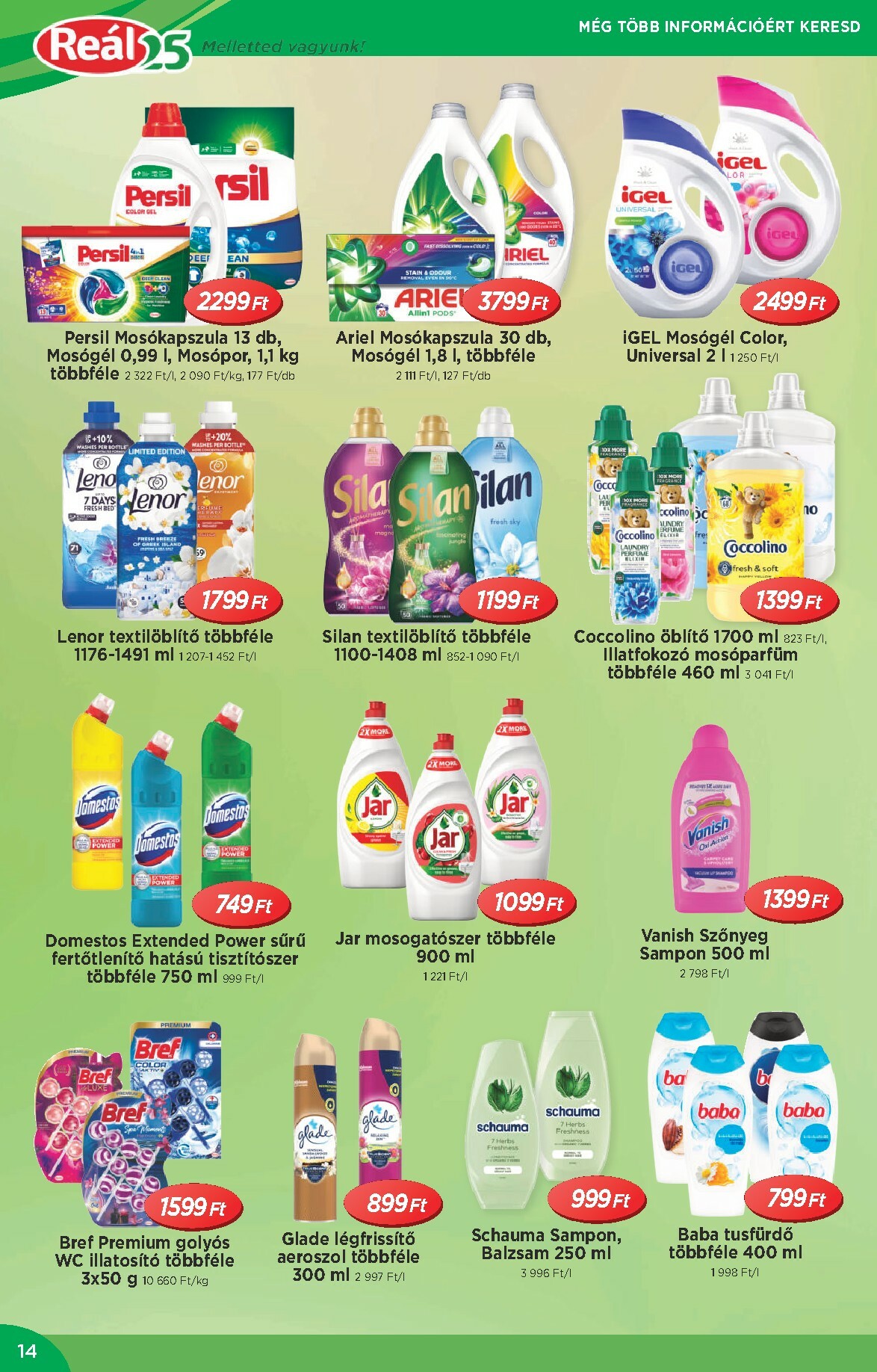real - Reál - Országos Ajánlatok akciós újság, érvényes 01.14. - 01.25. - page: 14