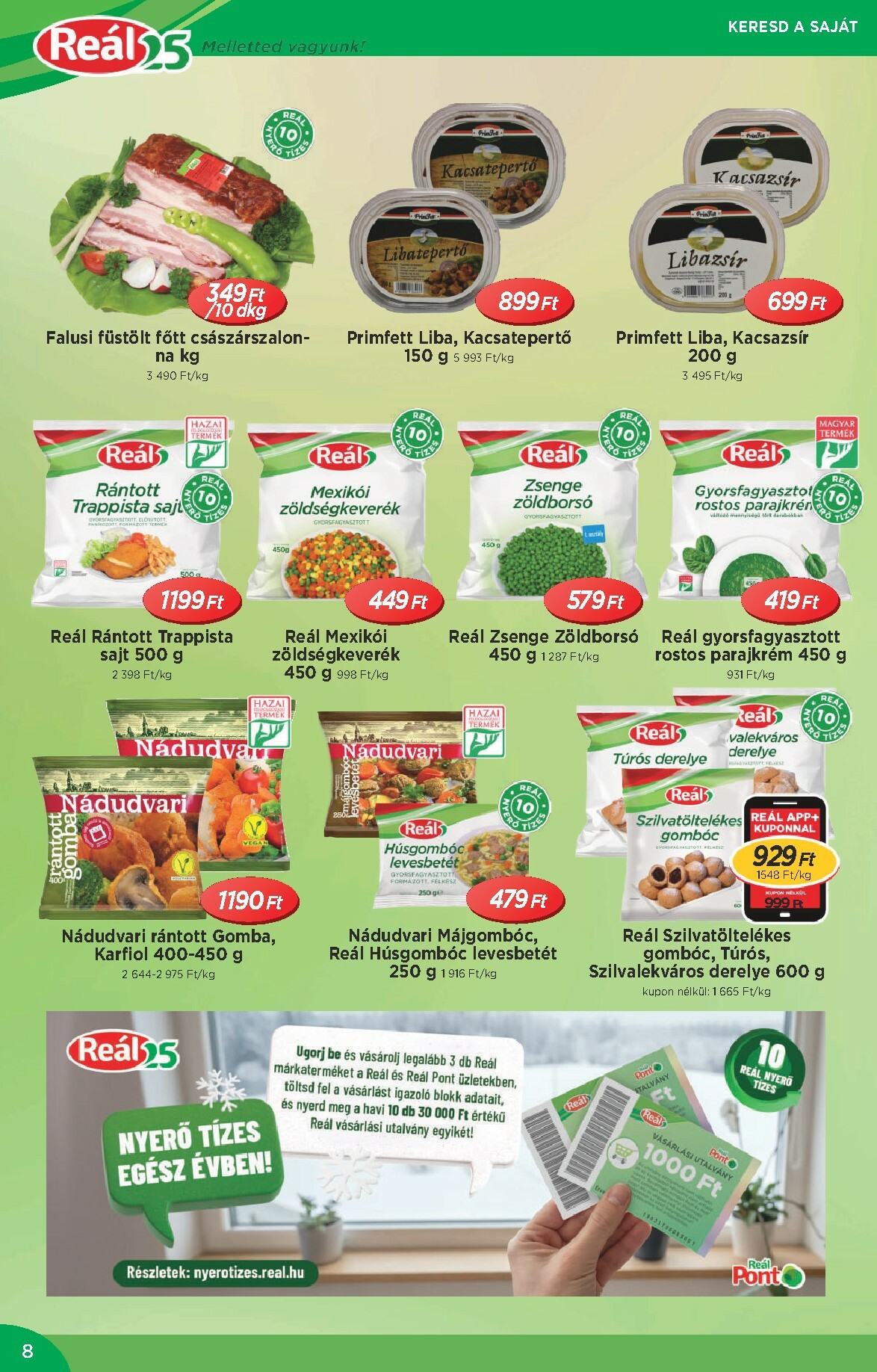 real - Reál - Országos Ajánlatok akciós újság, érvényes 01.14. - 01.25. - page: 8
