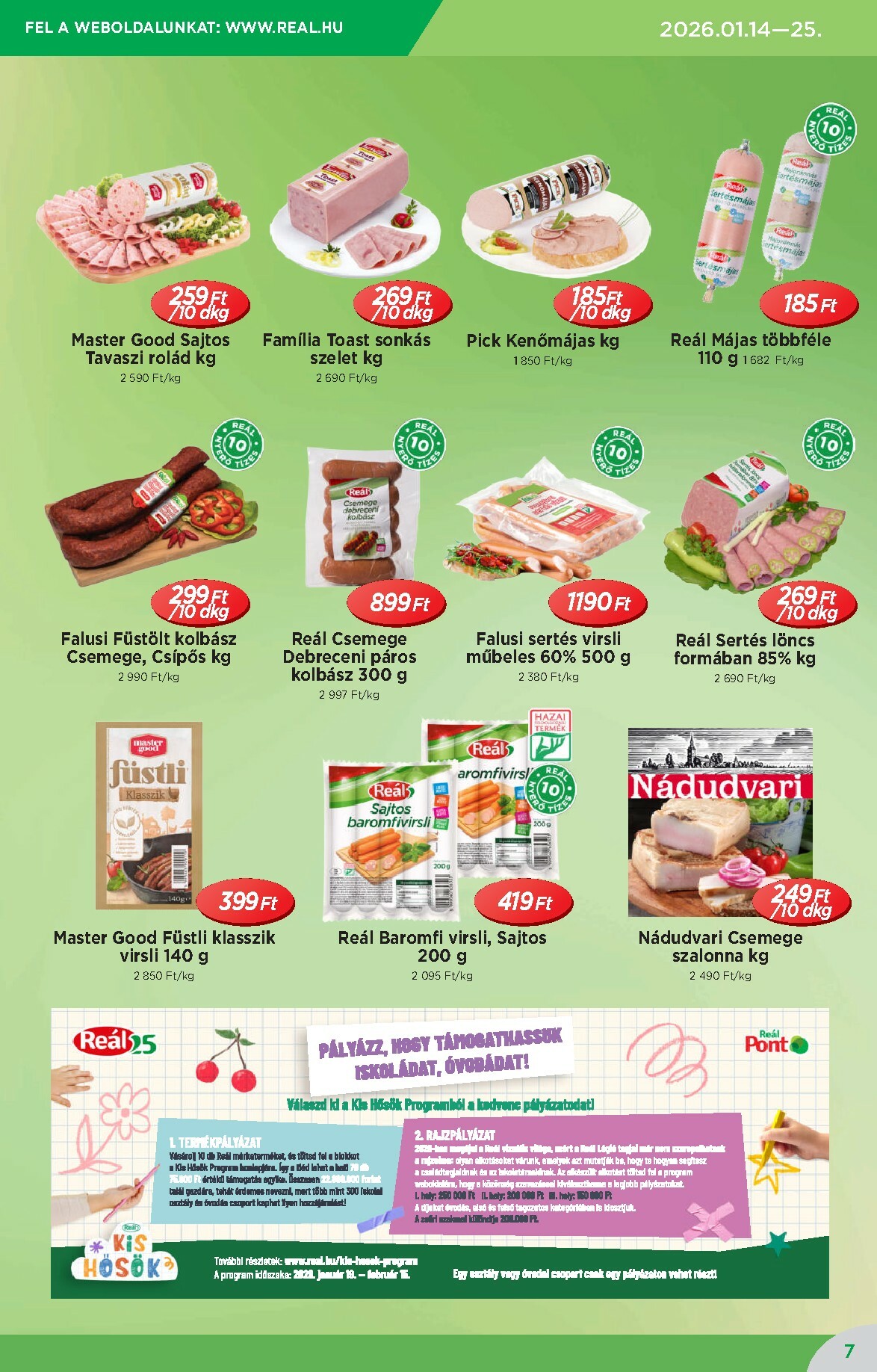 real - Reál - Országos Ajánlatok akciós újság, érvényes 01.14. - 01.25. - page: 7