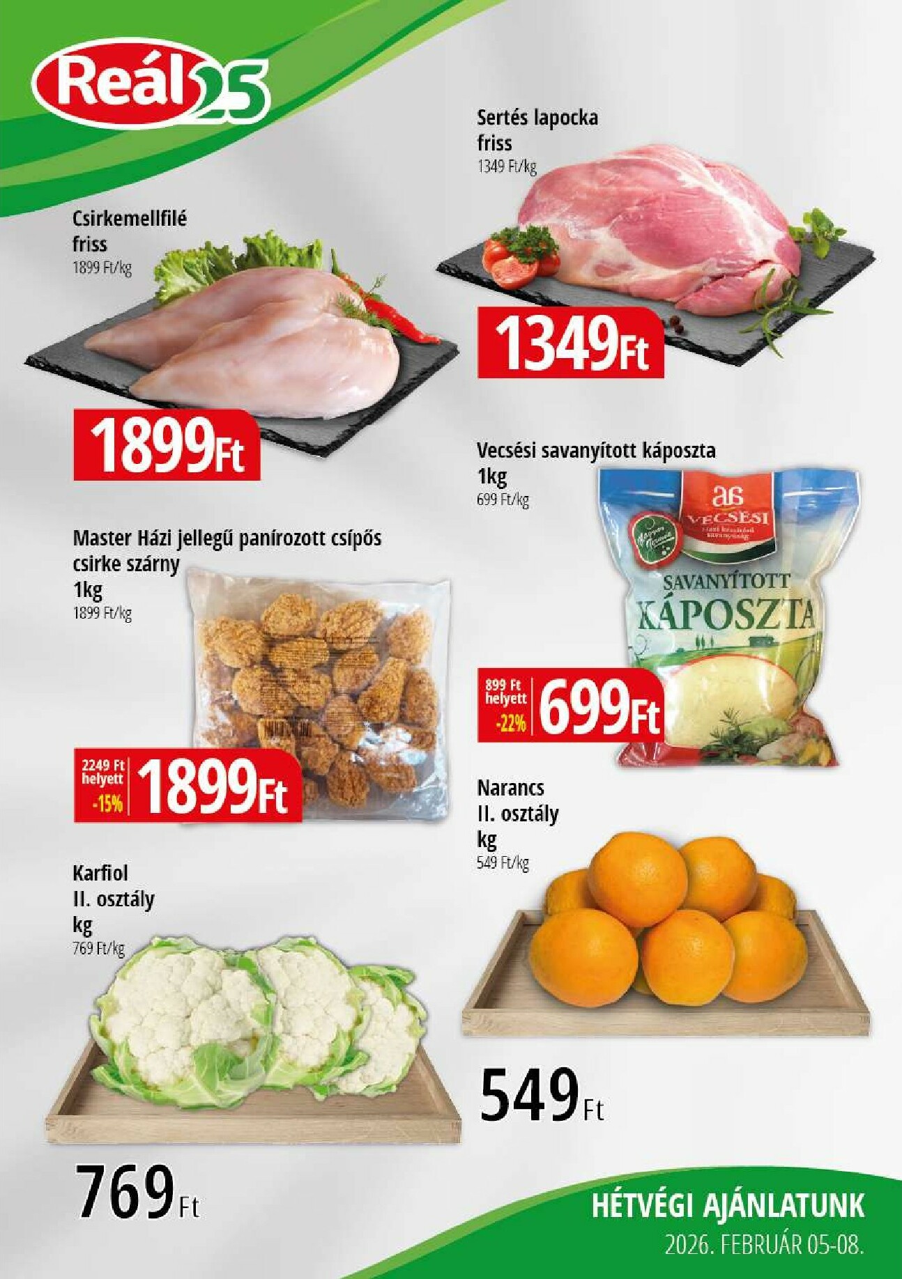 real - Reál - Pest akciós újság, érvényes 2026.02.05. - 2026.02.08.
