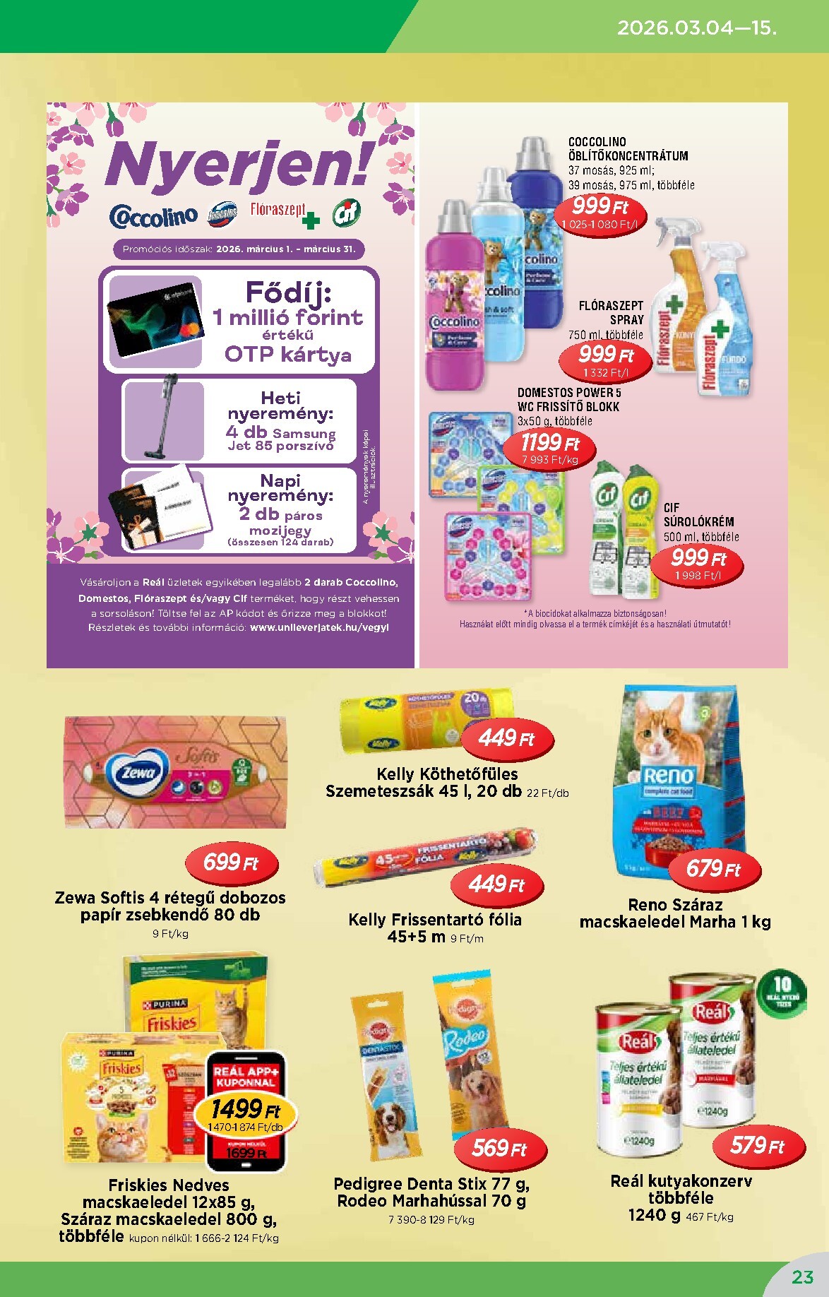 real - Reál - Országos Ajánlatok akciós újság, érvényes 2026.03.04. - 2026.03.15. - page: 23