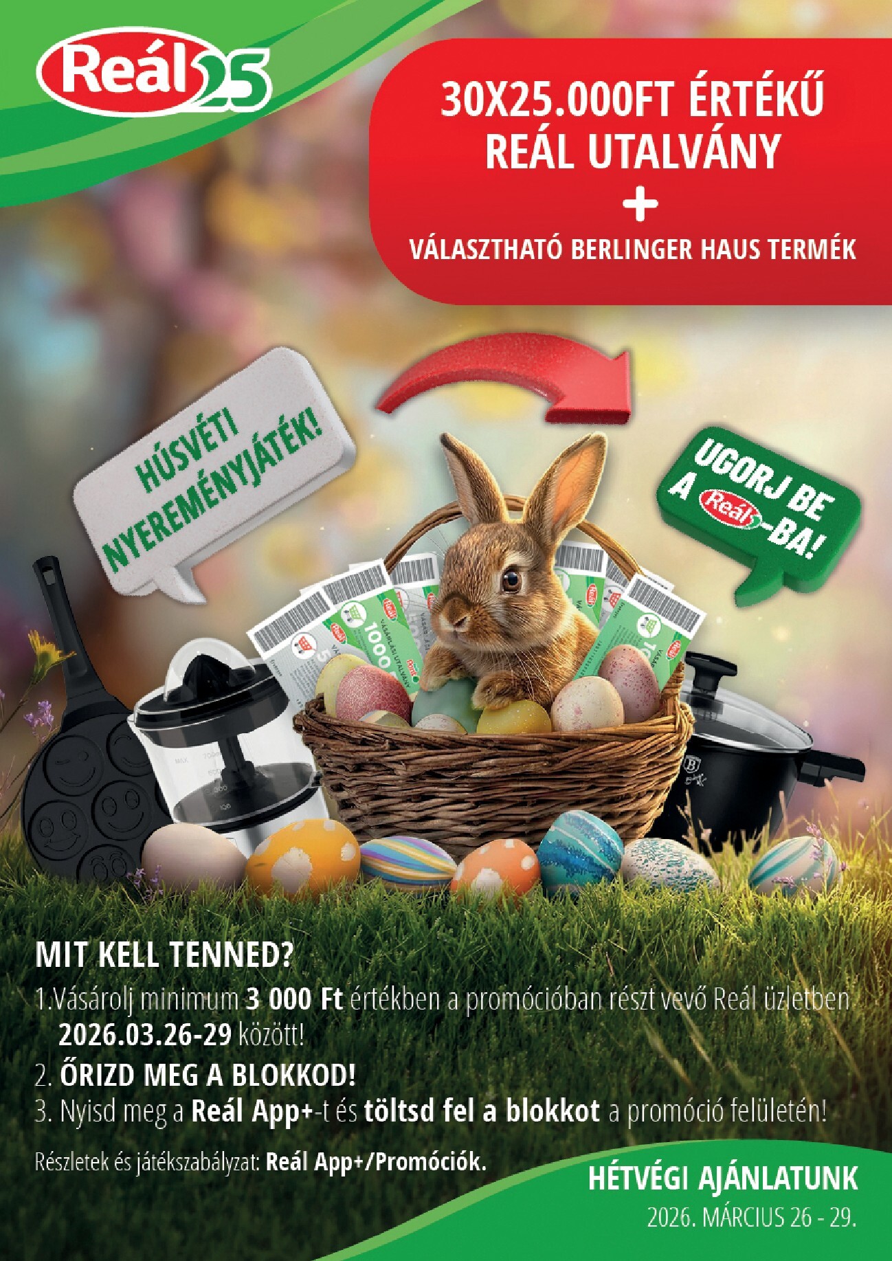 real - Reál - Pest akciós újság, érvényes 2026.03.26. - 2026.04.04. - page: 1