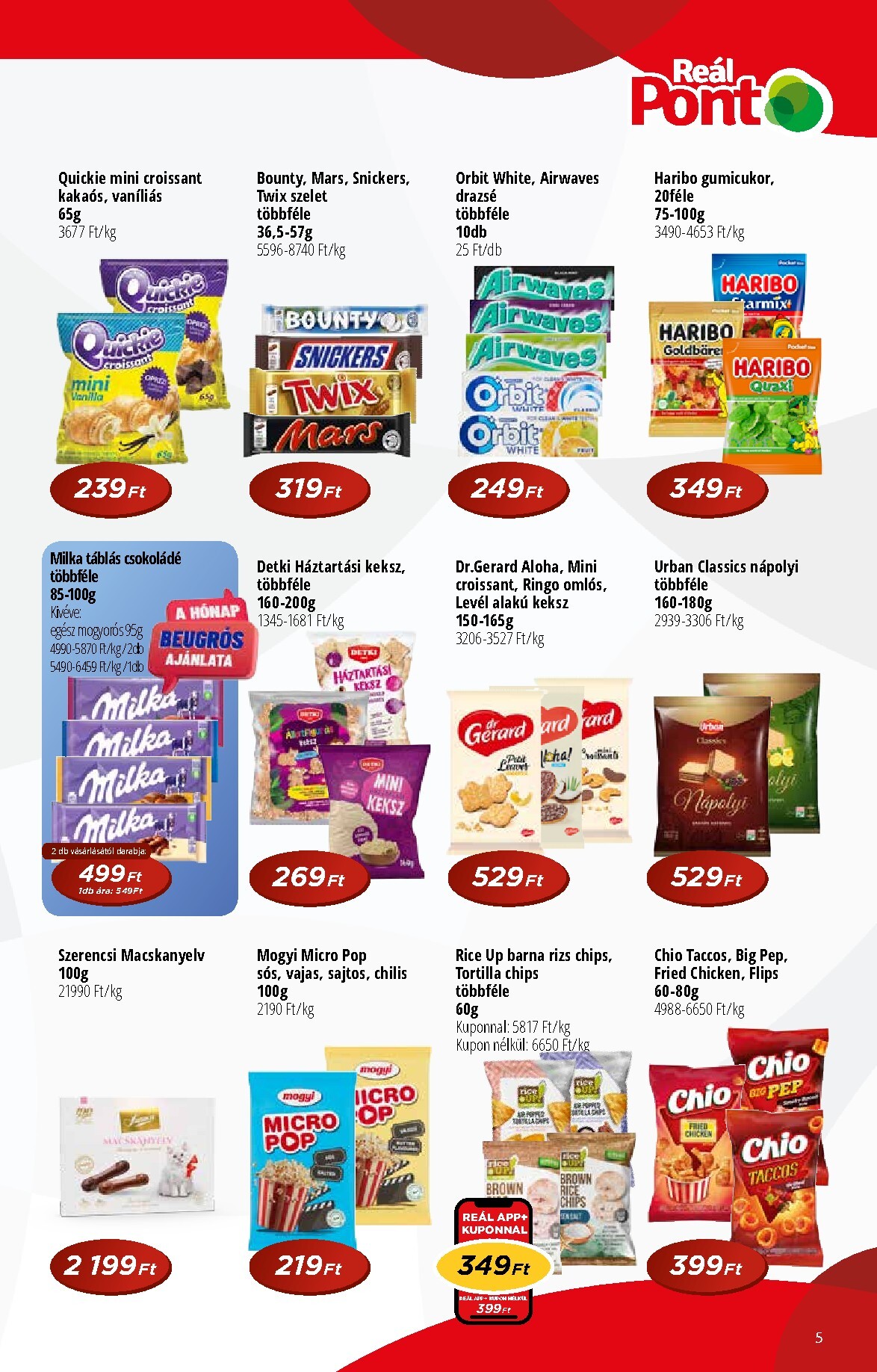 real - A jövőbeli Reál - Pont Újság akciós újság szerdától 2026.04.15.-tól vasárnaptól 2026.04.26.-ig érvényes. - page: 5