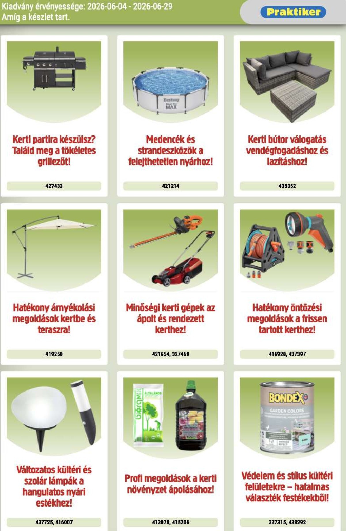praktiker - Aktuális Praktiker szórólap érvényes csütörtöktől 2026.06.04.-től hétfőtől 2026.06.29.-ig - page: 3