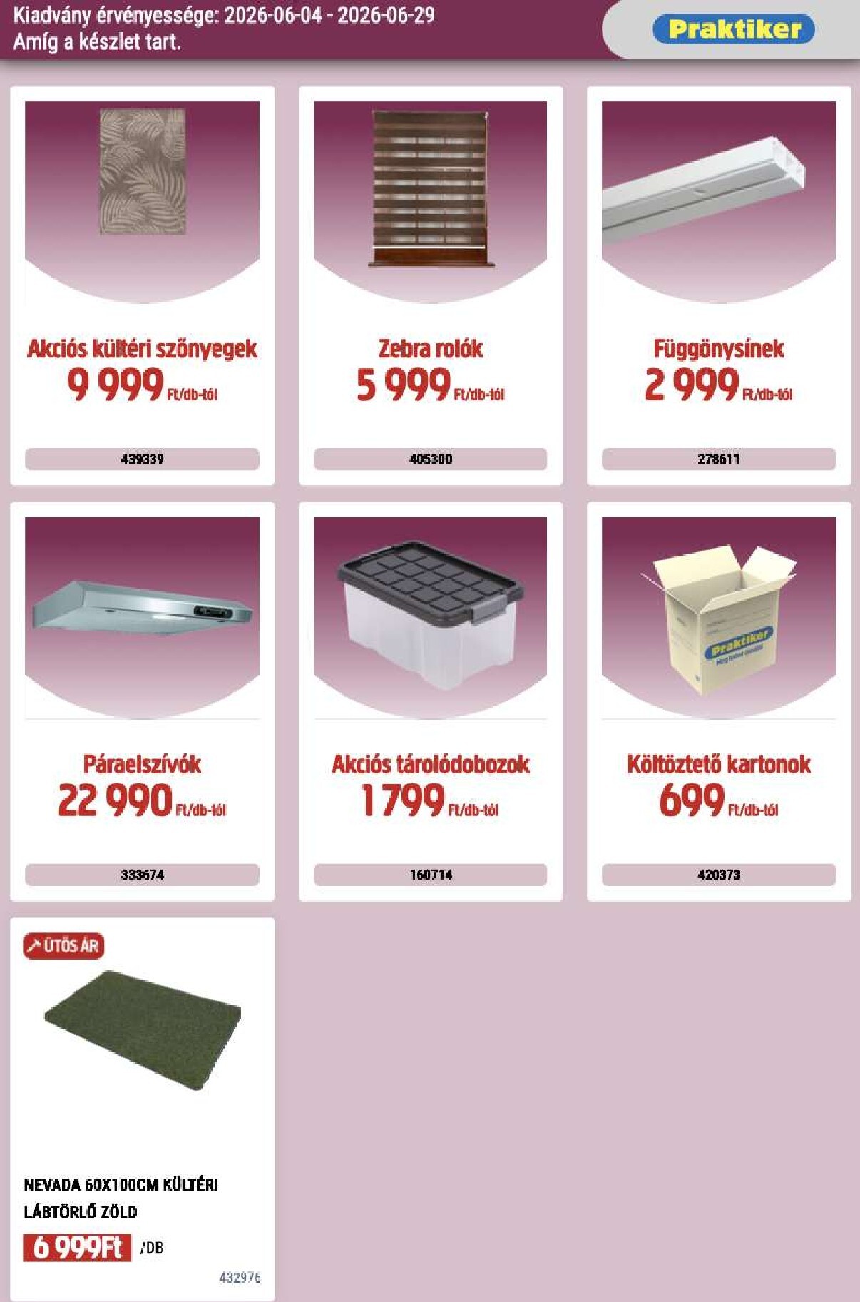 praktiker - Aktuális Praktiker szórólap érvényes csütörtöktől 2026.06.04.-től hétfőtől 2026.06.29.-ig - page: 32