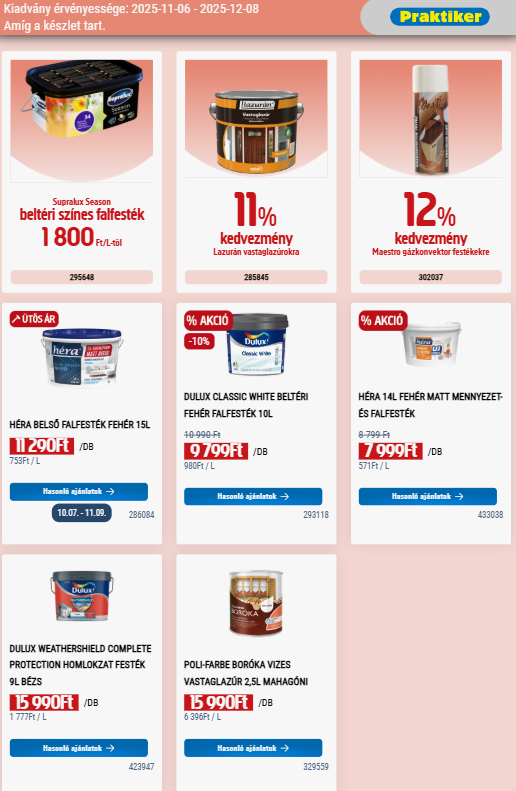 praktiker - Praktiker akciós újság, érvényes 11.06. - 12.08. - page: 10