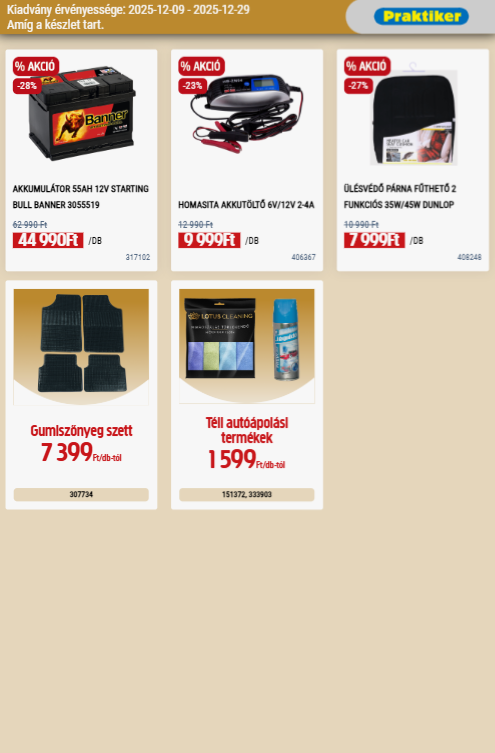 praktiker - Praktiker akciós újság, érvényes 12.09. - 12.29. - page: 19